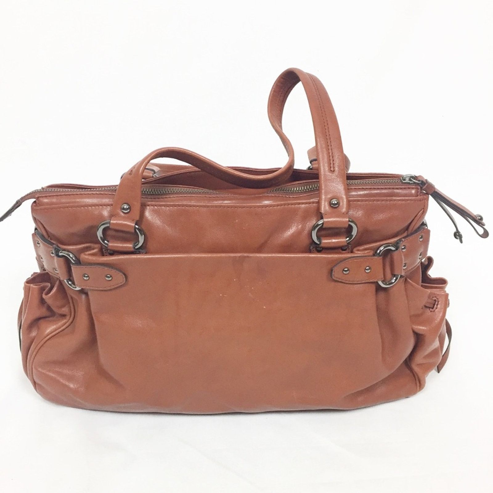 Cole Haan Cole Haan Stephanie H05 Brown Leather Handbag Size ONE SIZE - 3 Thumbnail
