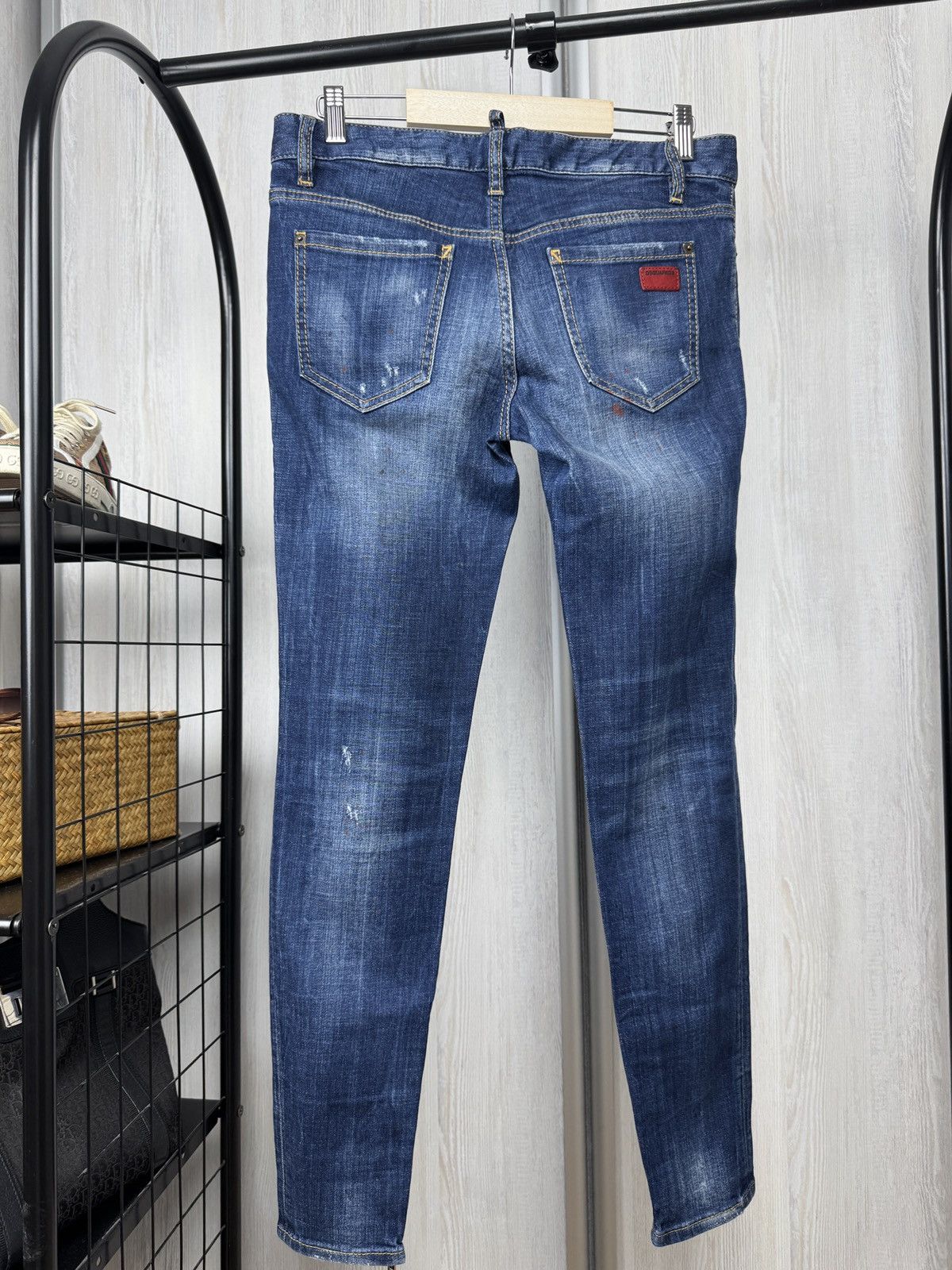 Dsquared2 Dsquared2 medium waist skinny jeans leg zipper distressed Size 30" / US 8 / IT 44 - 6 Thumbnail