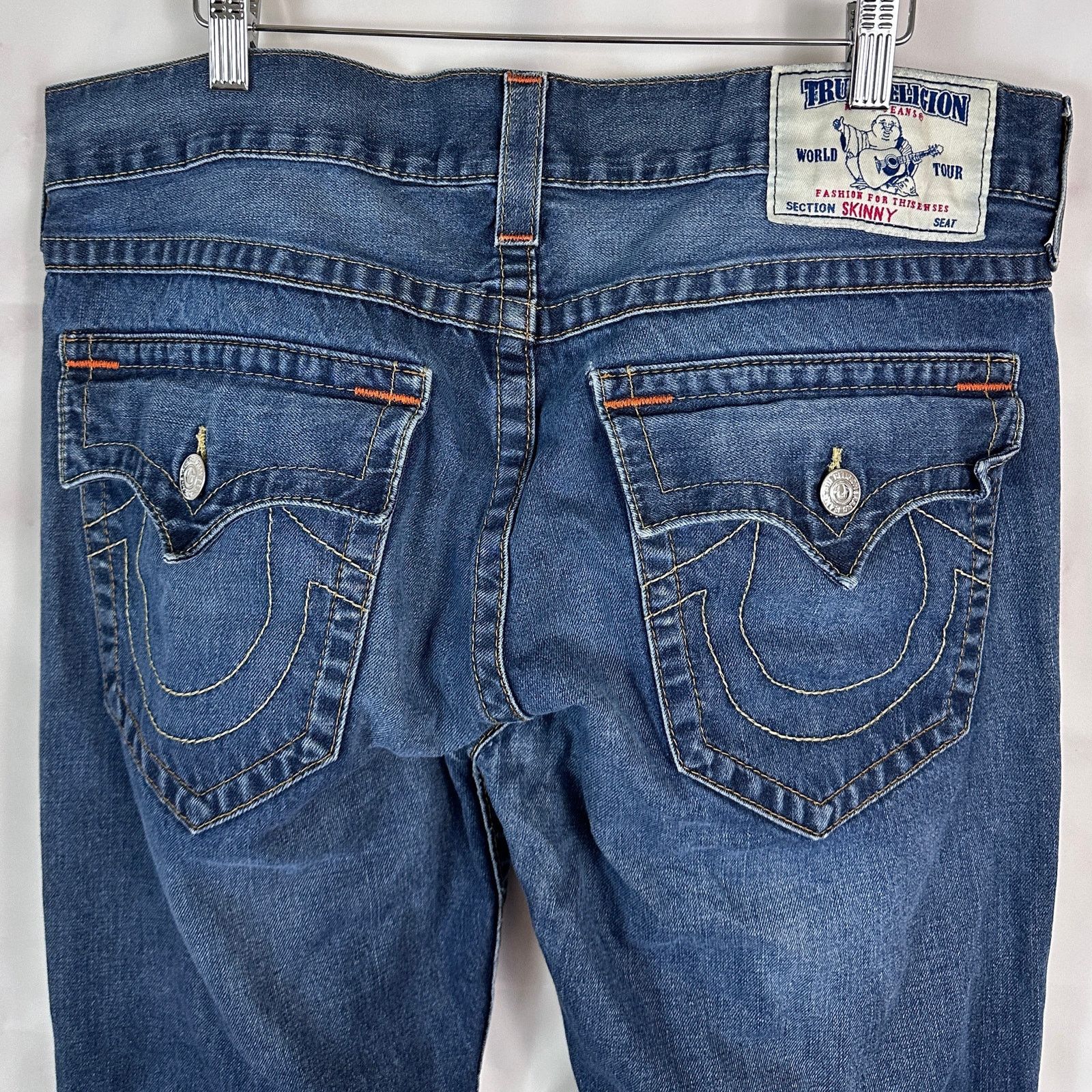 True Religion Skinny Blue Denim Jeans Size US 36 / EU 52 - 7 Thumbnail