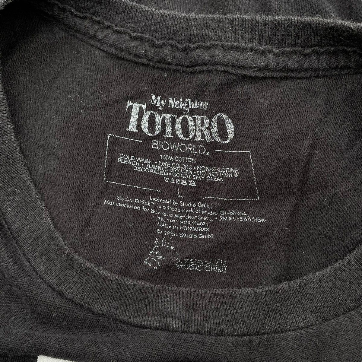 Anime × Cartoon Network × Japanese Brand Studio Ghibli My Neighbor TOTORO Kanji Tokyo Anime Tee Size US L / EU 52-54 / 3 - 5 Thumbnail