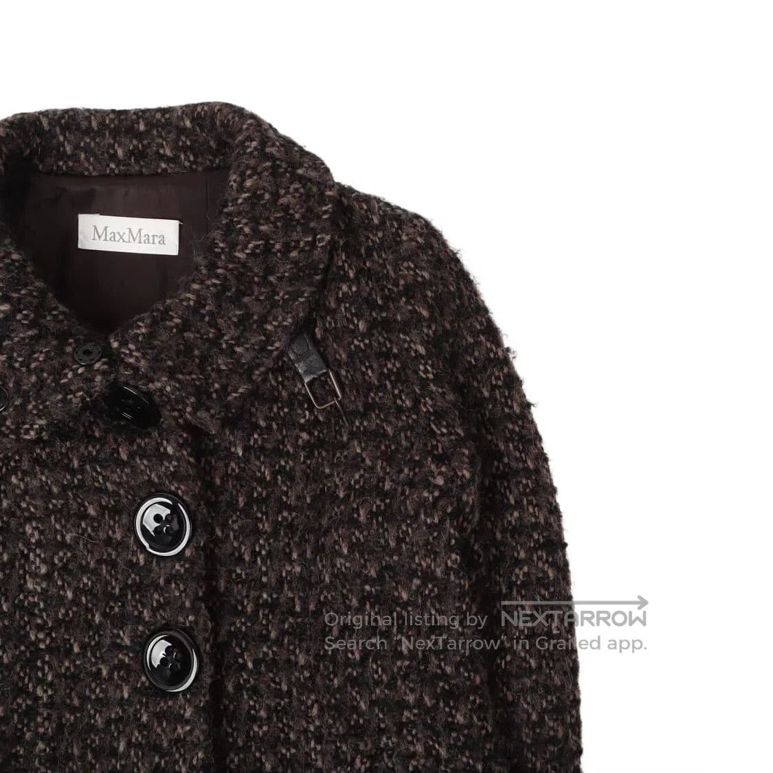 Max Mara Max Mara Toronto Tweed Wool Coat. Size L / US 10 / IT 46 - 2 Thumbnail