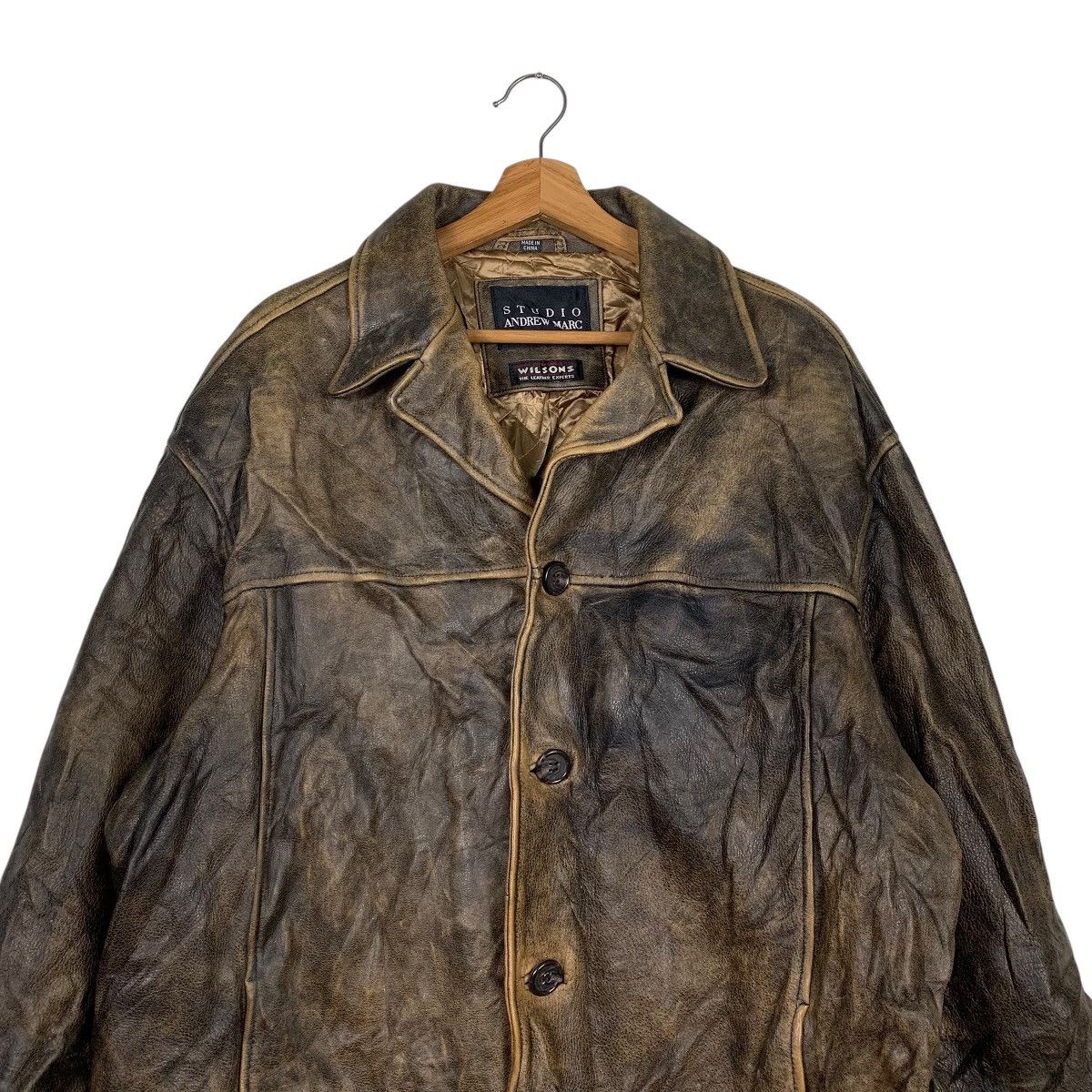 Andrew Marc Studio By Andrew Marc Leather Jacket Size US M / EU 48-50 / 2 - 2 Thumbnail