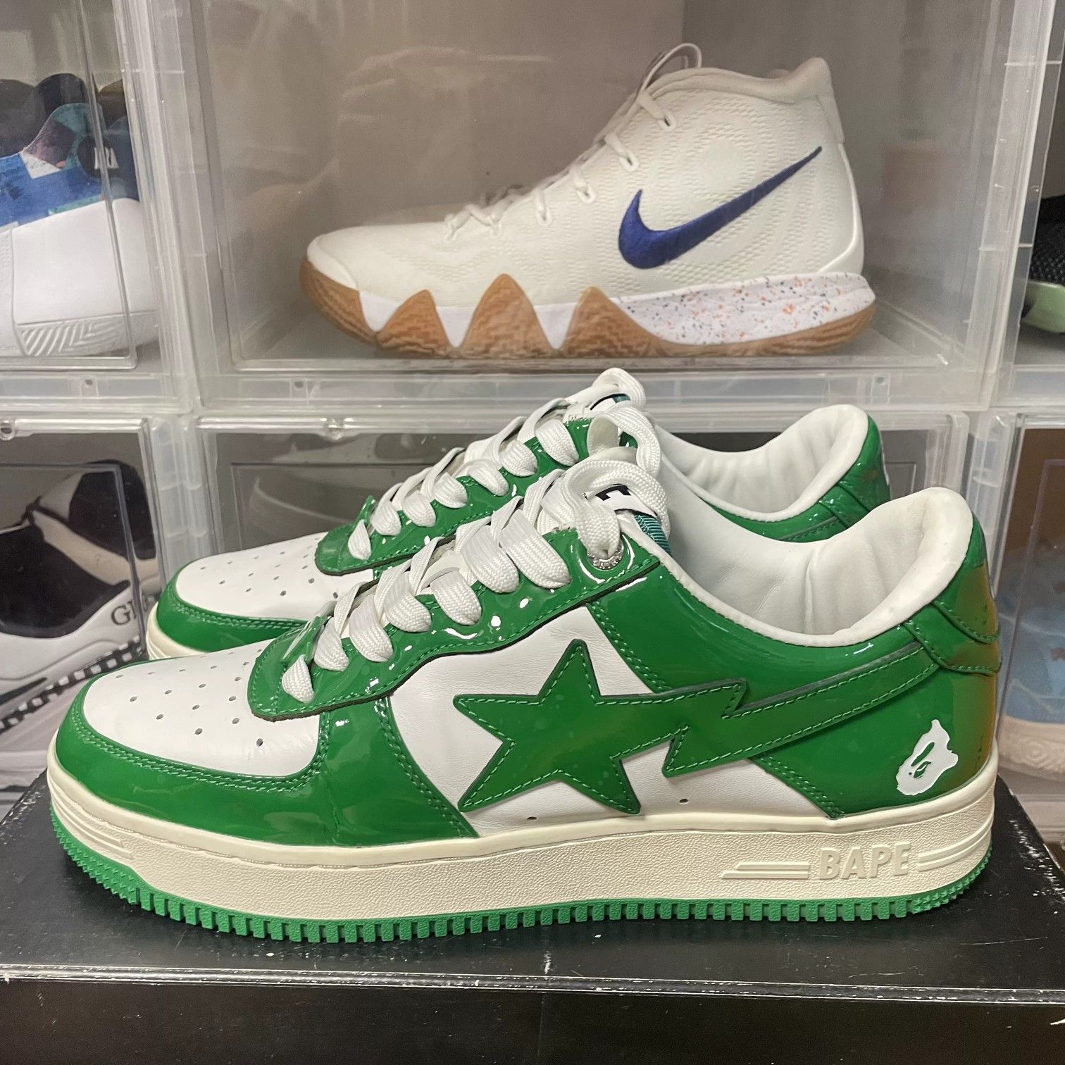 Bape A Bathing Ape Patent Leather Bape Sta Sneakers US 10 Size US 11 / EU 44 - 1 Thumbnail