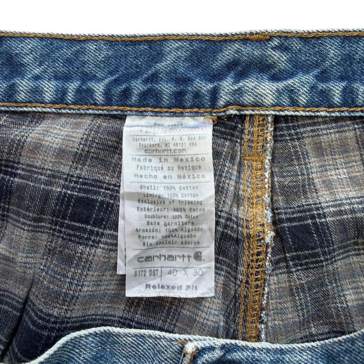 Carhartt Carhartt Flannel Lined Jeans Blue B172 DST 40x30 READ Size US 40 / EU 56 - 3 Thumbnail