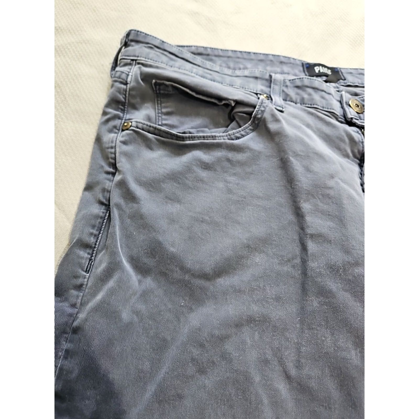 Paige Paige Jeans Mens 38 Blue Medium Wash Lennox Slim Fit Skinny Stretch Casual Pants Shirt? Size US 38 / EU 54 - 3 Thumbnail