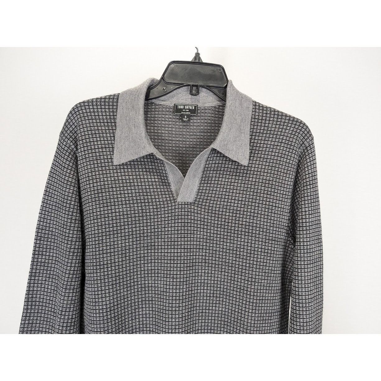 Todd Snyder o1rshd1 CC20 Long Sleeve Polo Shirt in Gray Size US S / EU 44-46 / 1 - 4 Thumbnail