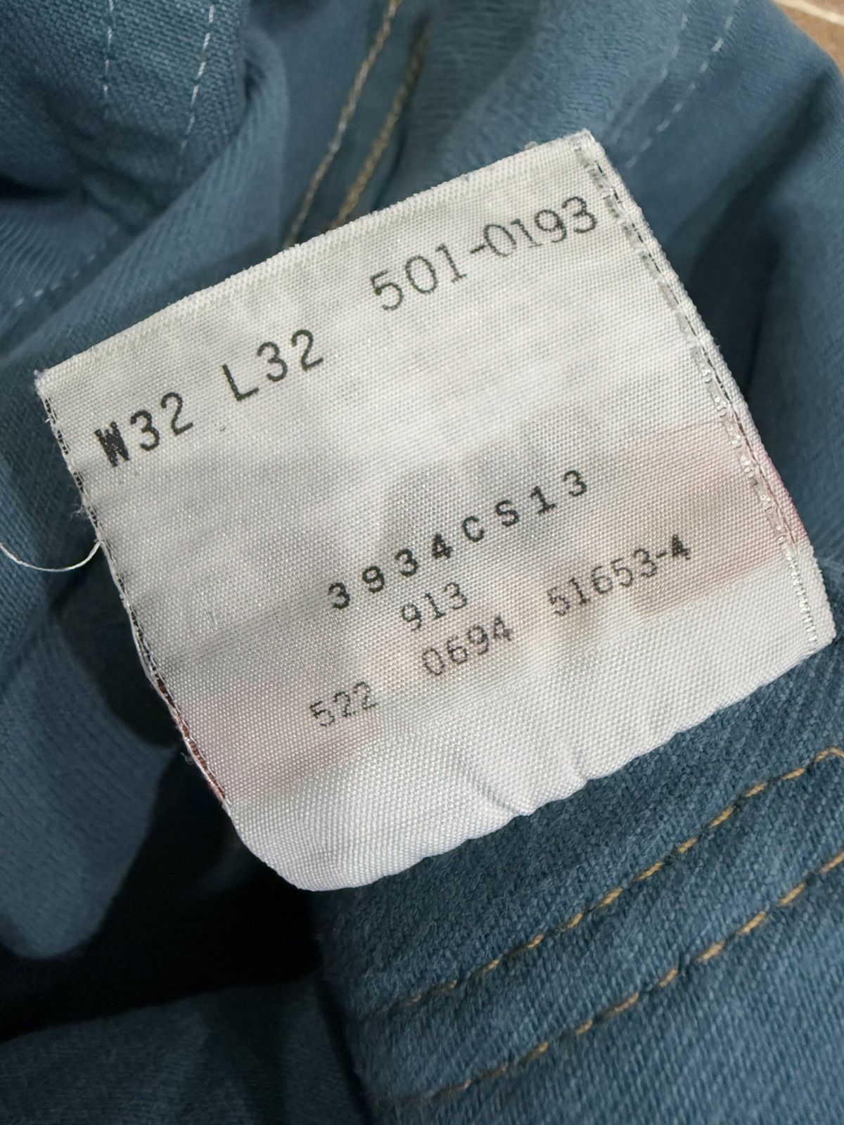 Levi's VINTAGE 90s LEVI’S 501 PATCHWORK DISTRESSED JEANS Size US 30 / EU 46 - 10 Thumbnail