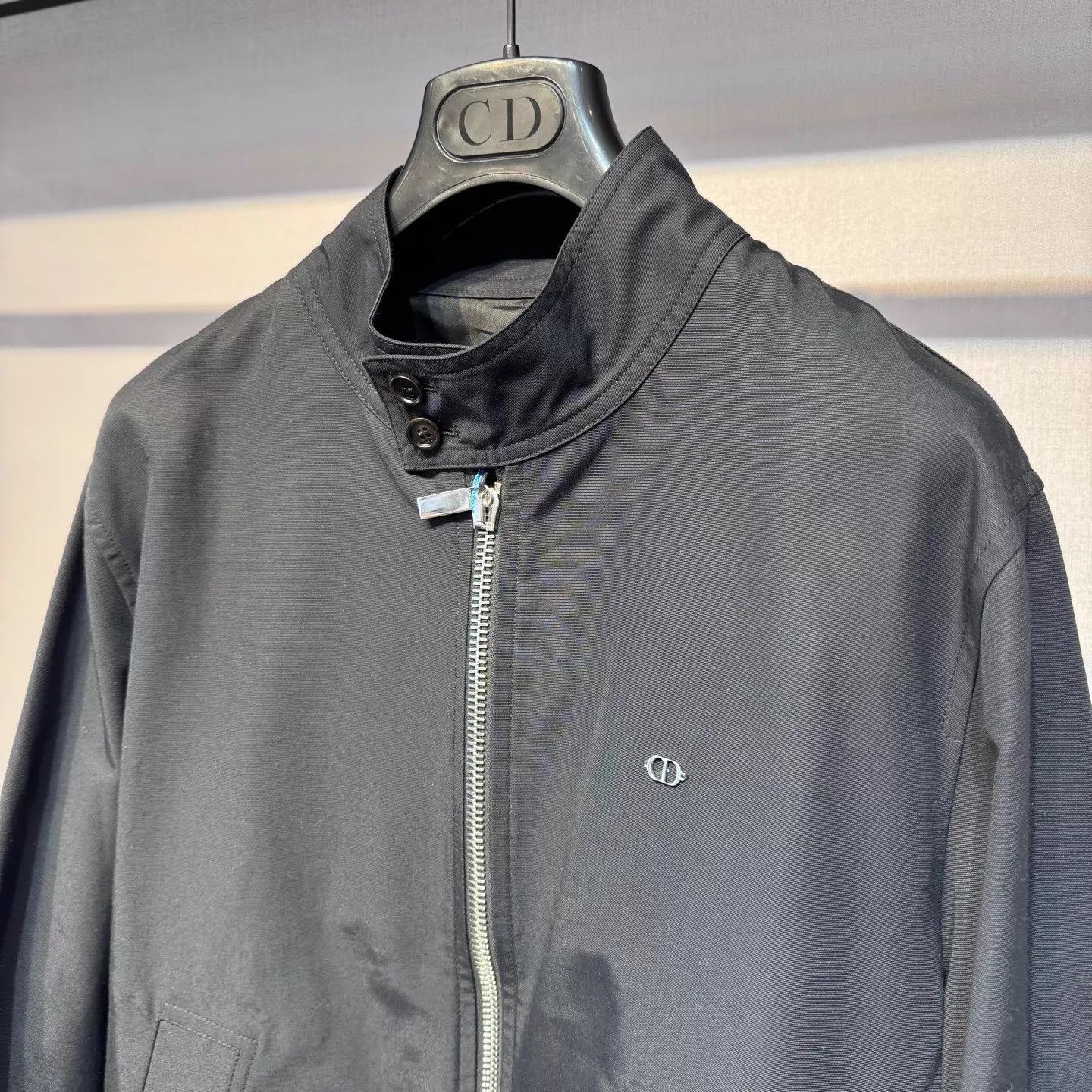 Dior Dior Black Embroidered Logo Zipper Jacket Size 50 Size US M / EU 48-50 / 2 - 4 Thumbnail