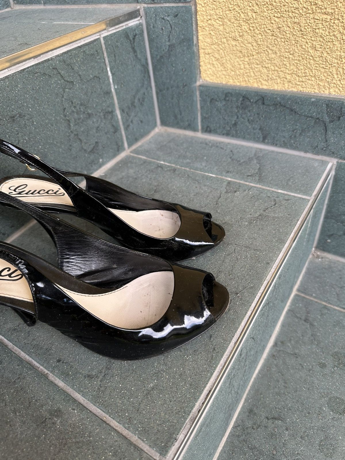 Gucci Gucci Heels Pumps Vintage Rare Black Luxury Shoes Size US 5.5 / IT 35.5 - 10 Thumbnail