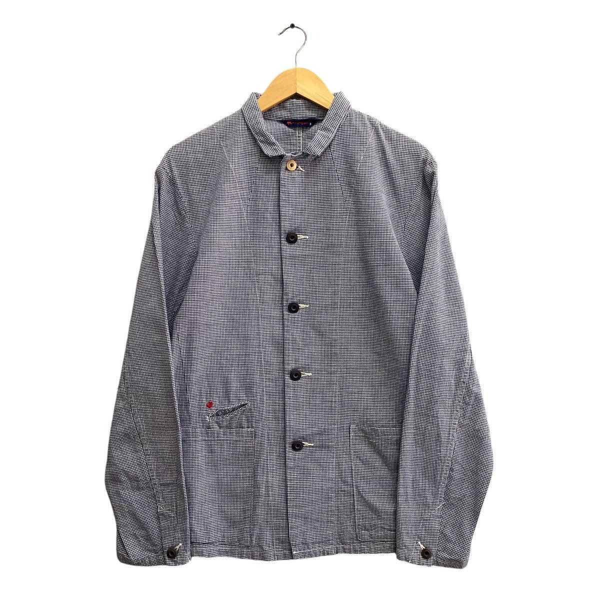 45rpm × Vintage Vintage 45Rpm Checkered Denim Button Front Jacket Size US M / EU 48-50 / 2 - 1 Thumbnail
