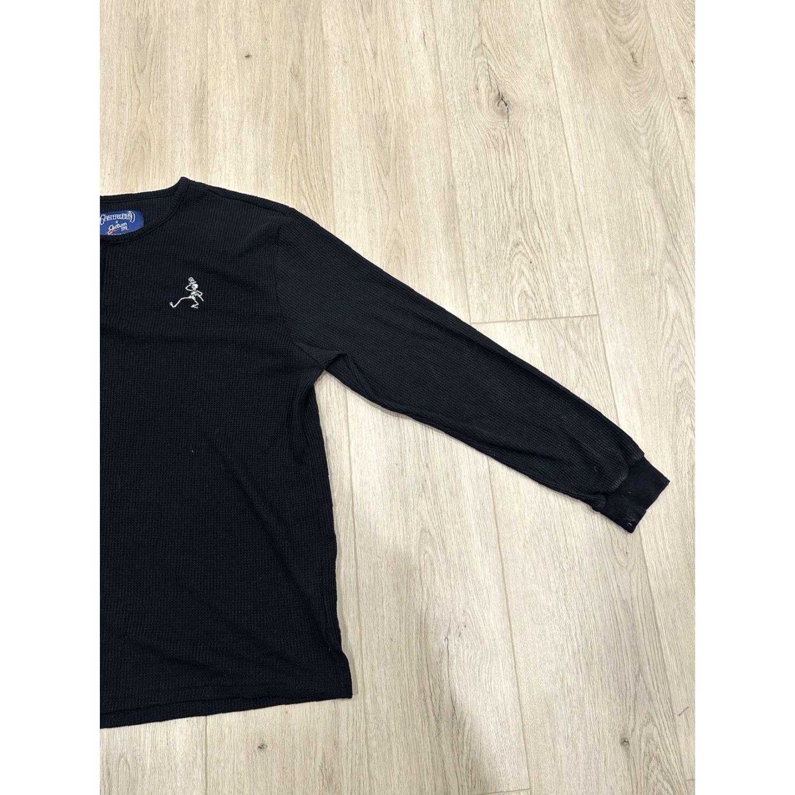 Vintage Grateful Dead Section 119 Thermal Shirt Mens 2XL Black Long Sleeve Waffle Knit Size US XXL / EU 58 / 5 - 2 Thumbnail