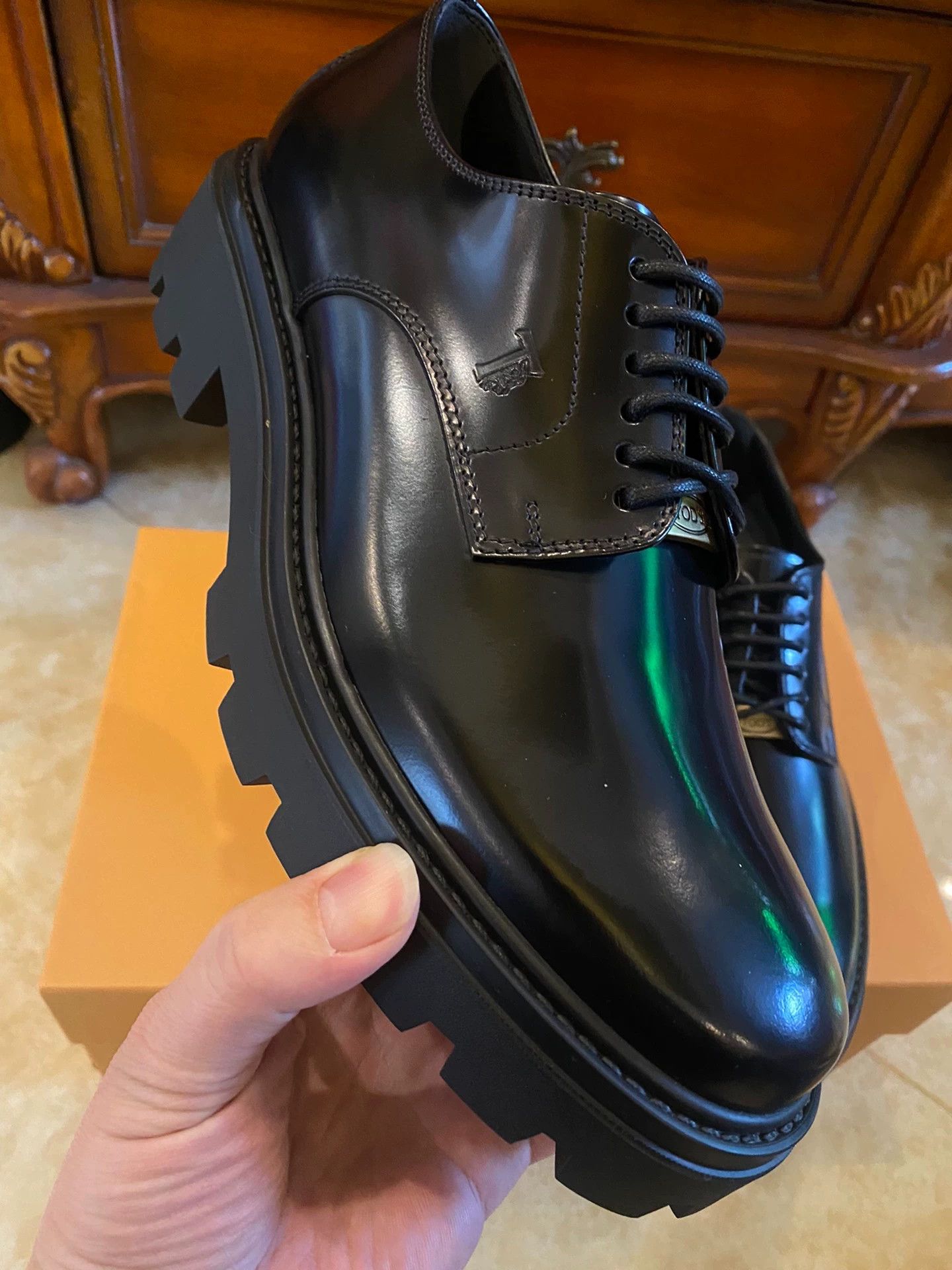 Tod's TODS Platform Derby Shoe New Authentic 7,8,9 Size US 9 / EU 42 - 4 Thumbnail