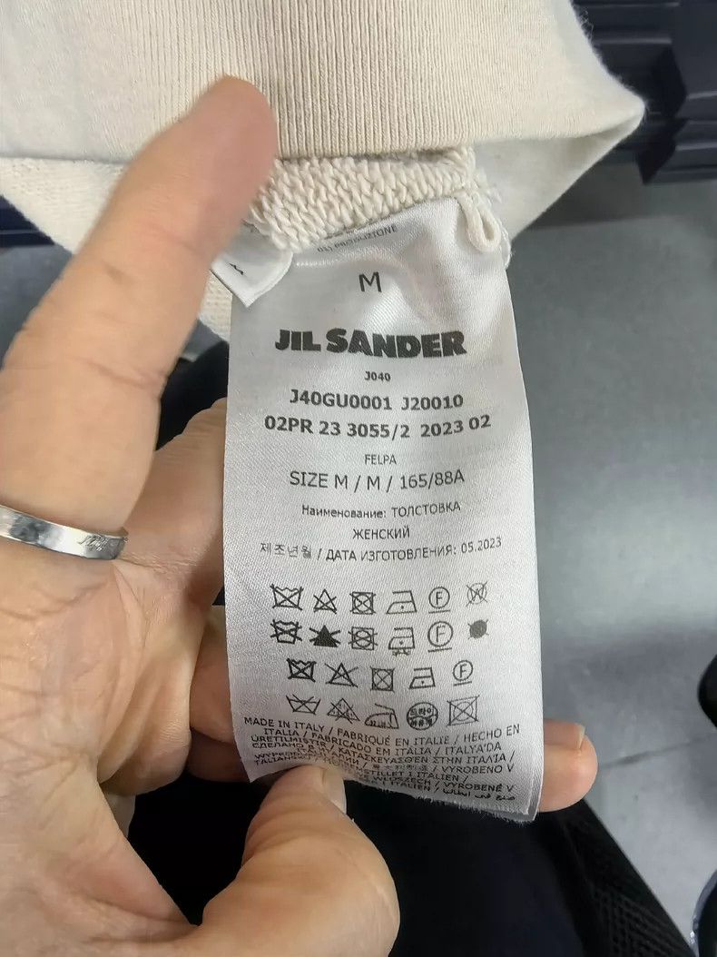 Jil Sander Jil Sander Beige Sweatshirt Size M / US 6-8 / IT 42-44 - 3 Thumbnail