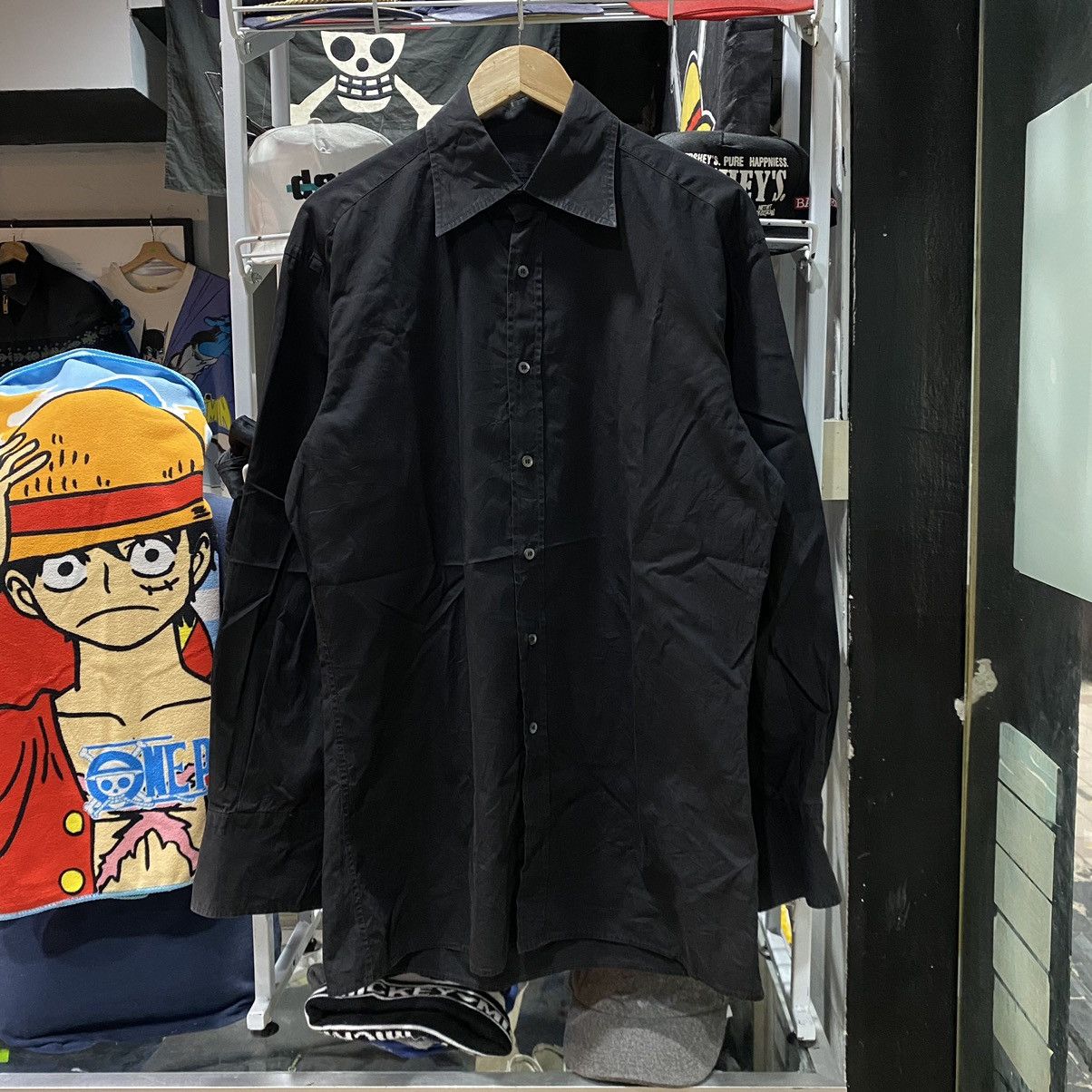 Gucci × Vintage VINTAGE MENS GUCCI BLACK SHIRTS Size US XL / EU 56 / 4 - 1 Thumbnail