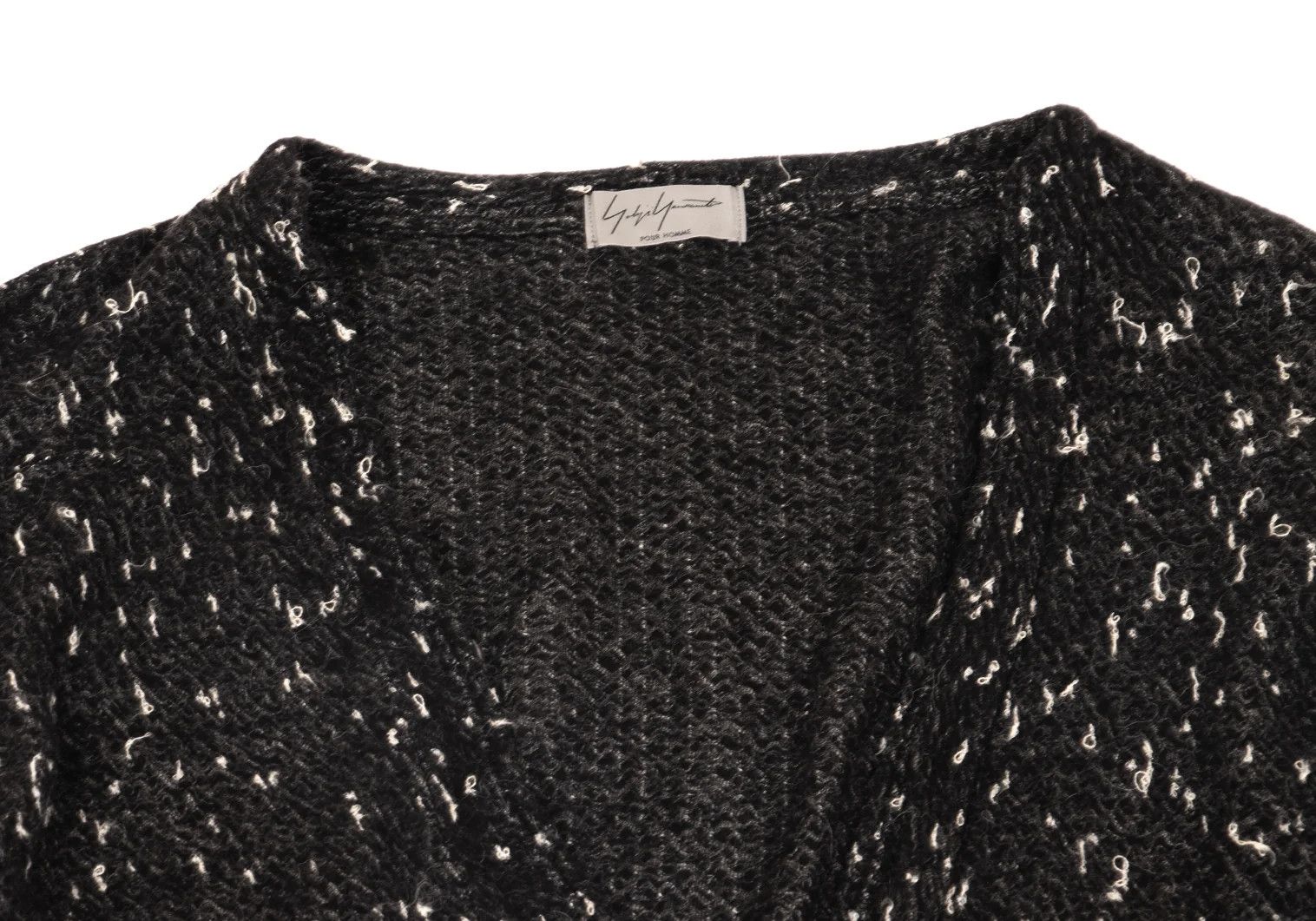 Yohji Yamamoto Yohji Yamamoto Cotton Alpaca Cardigan Charcoal Size US L / EU 52-54 / 3 - 3 Thumbnail