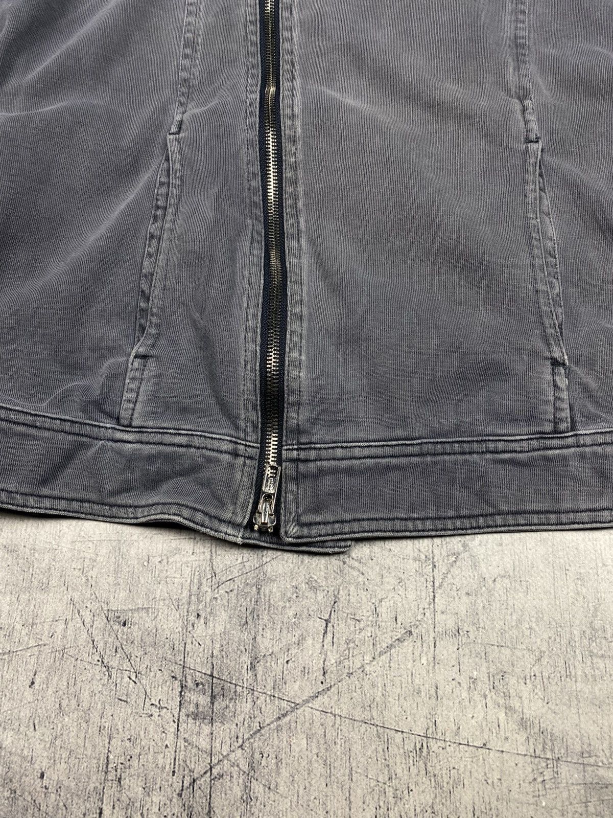 Armani Armani Jeans Grey Asymmetrical Biker Motorcycle Jacket Y2K Size XL / US 12-14 / IT 48-50 - 6 Thumbnail
