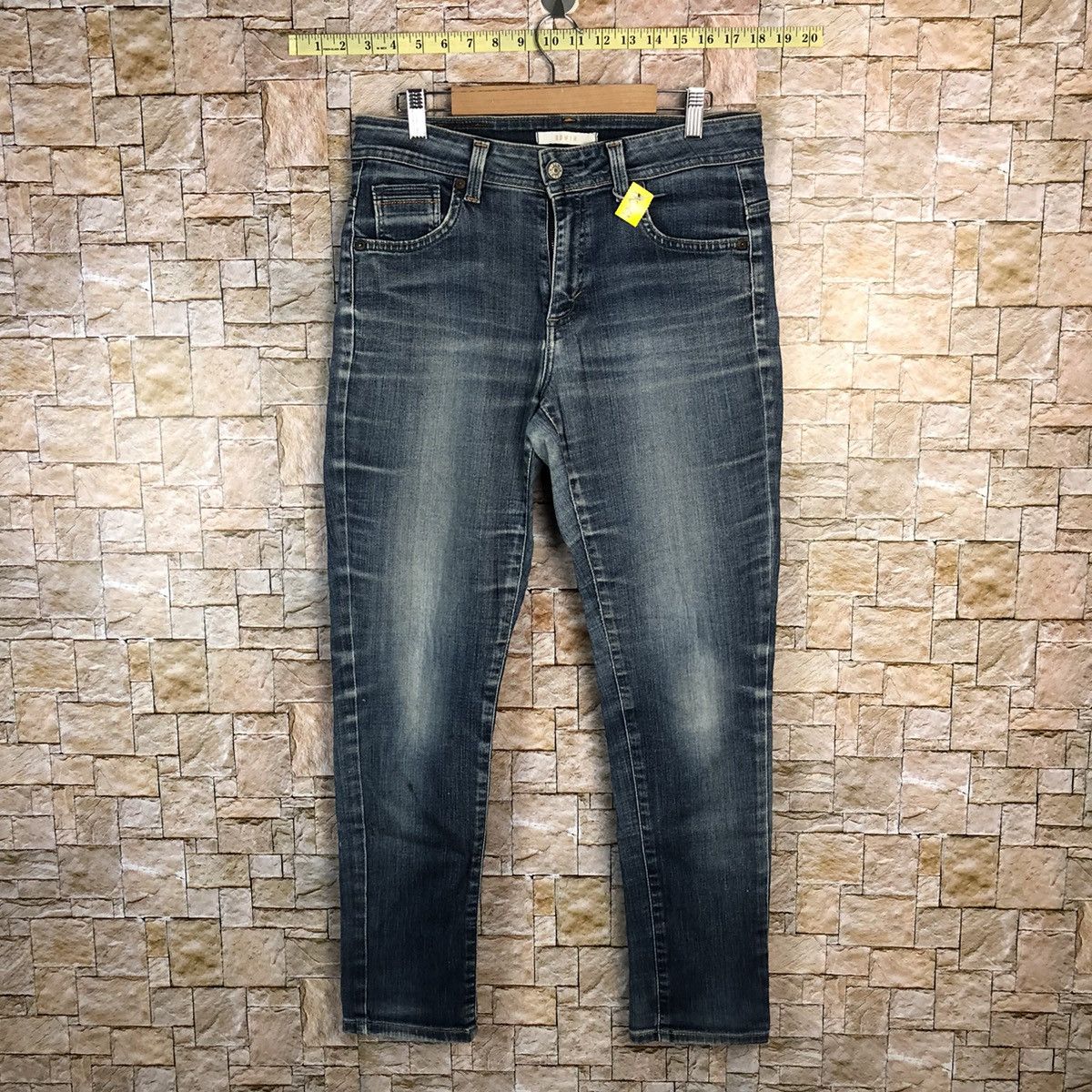 Edwin Edwin Blue Distressed Denim Pants #A344 Size US 32 / EU 48 - 1 Thumbnail