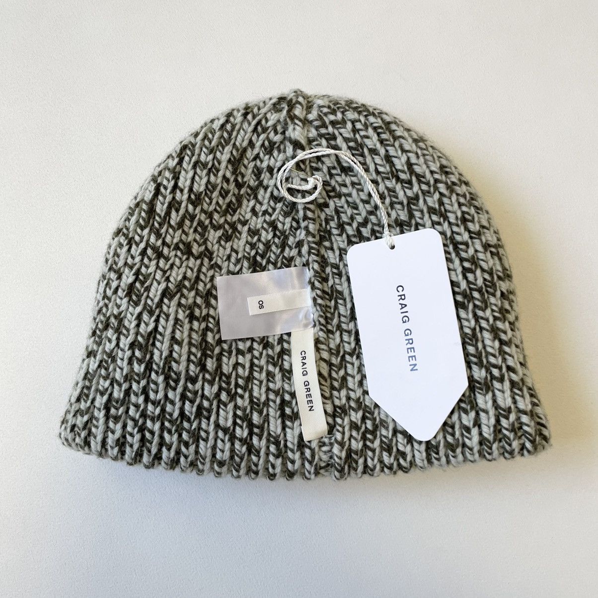 Craig Green Sample Olive Green / Ice Gray Beanie Hat Size ONE SIZE - 7 Thumbnail