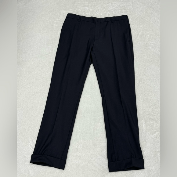 パンツ Dior Virgin Wool Trousers Tailored Straight Pants Black Virgin Wool Twill | DIOR