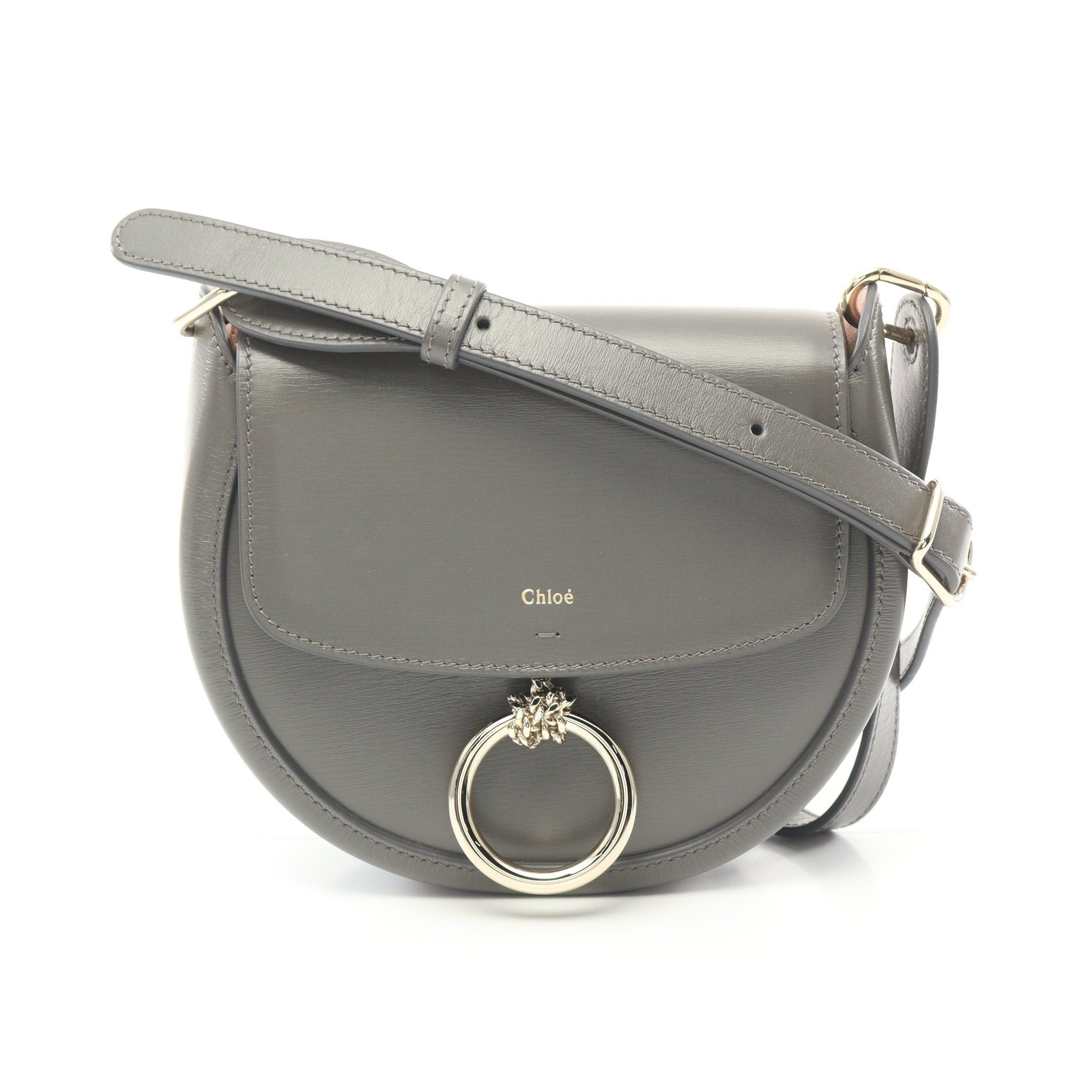 Chloe Chloe Arlene Shoulder Bag Leather Gray Size ONE SIZE - 1 Thumbnail