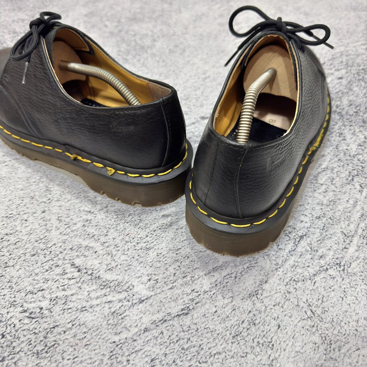 Dr. Martens Dr. Martens England Black Leather Derbies US9 UK8 EU42 27cm Size US 9 / EU 42 - 12 Thumbnail