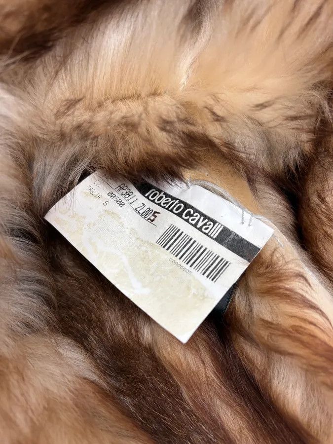 Roberto Cavalli 2000s Roberto Cavalli Ornament Fur Sherling Beige Jacket Size US S / EU 44-46 / 1 - 11 Thumbnail