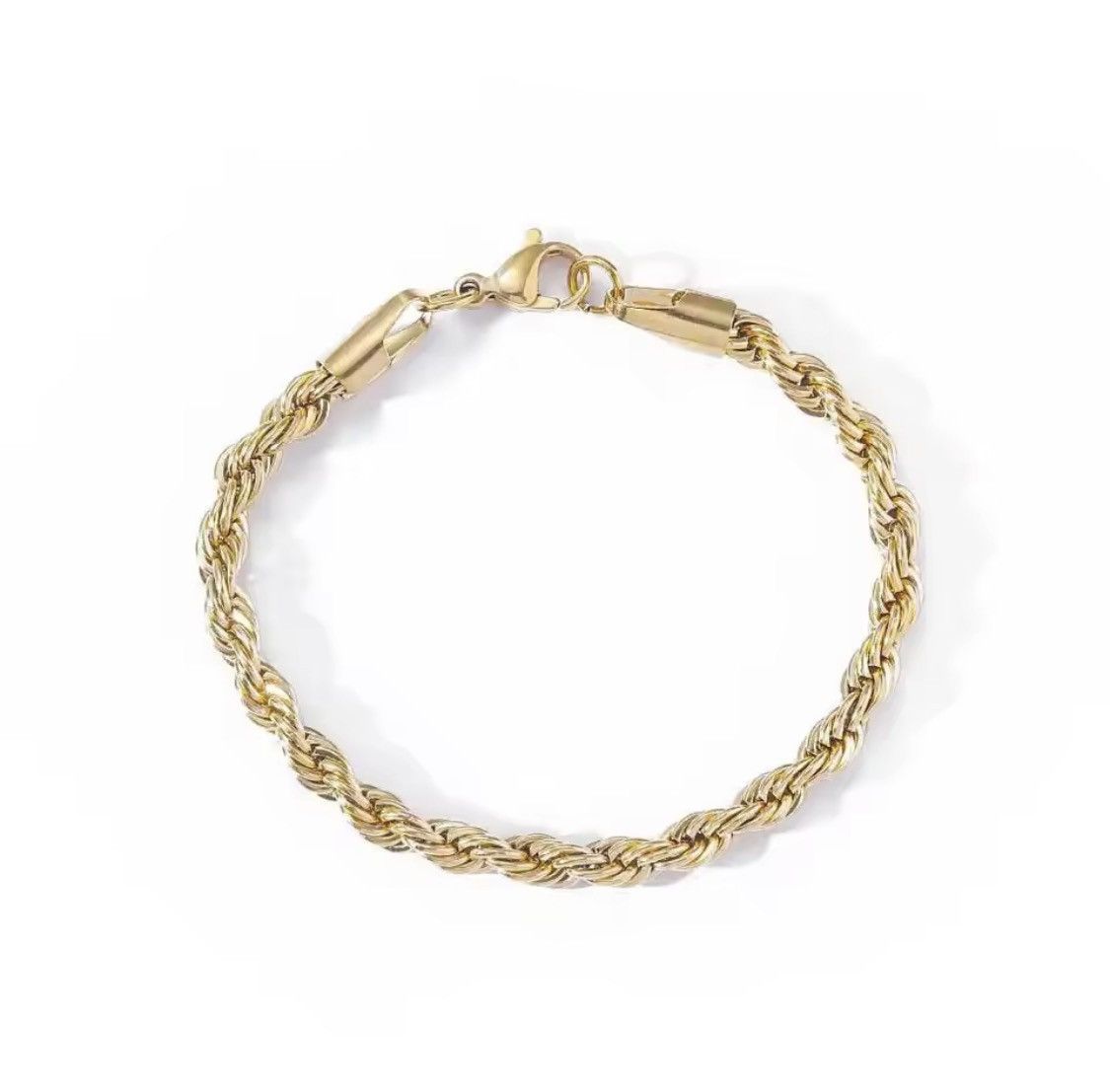 Jewelry Rope Chain Gold Bracelet Size ONE SIZE - 2 Thumbnail