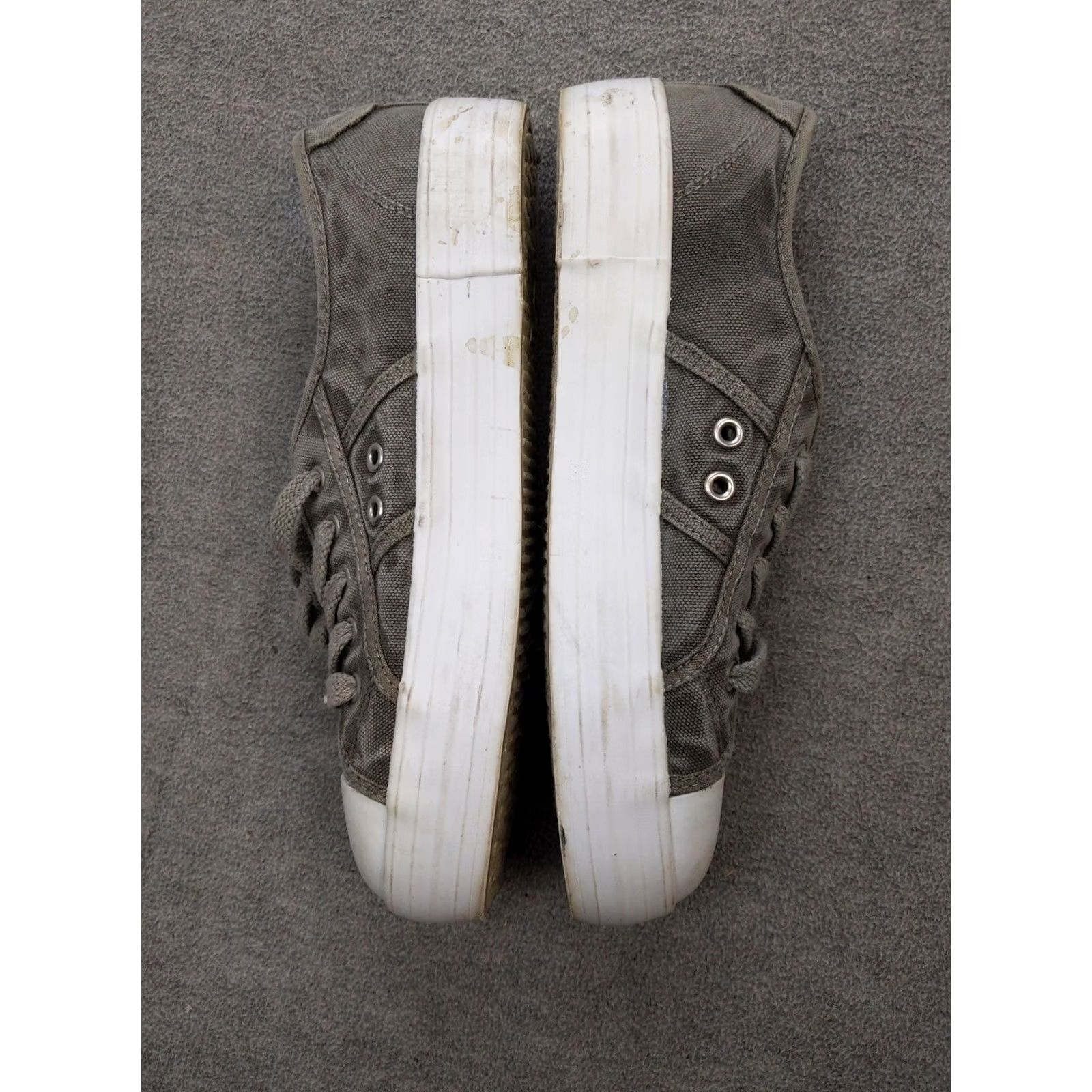 Vintage Rocket Dog Womens 8 Gray Canvas Platform Cap Toe Walking Sneakers Shoes Size ONE SIZE - 7 Thumbnail