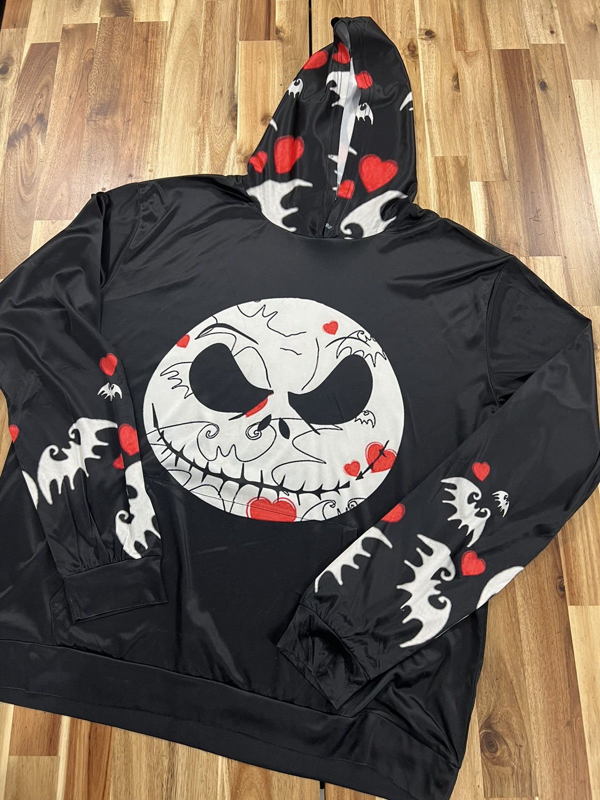 Japanese Brand × Vintage Jack Skellington Hoodies Size US XXL / EU 58 / 5 - 1 Thumbnail