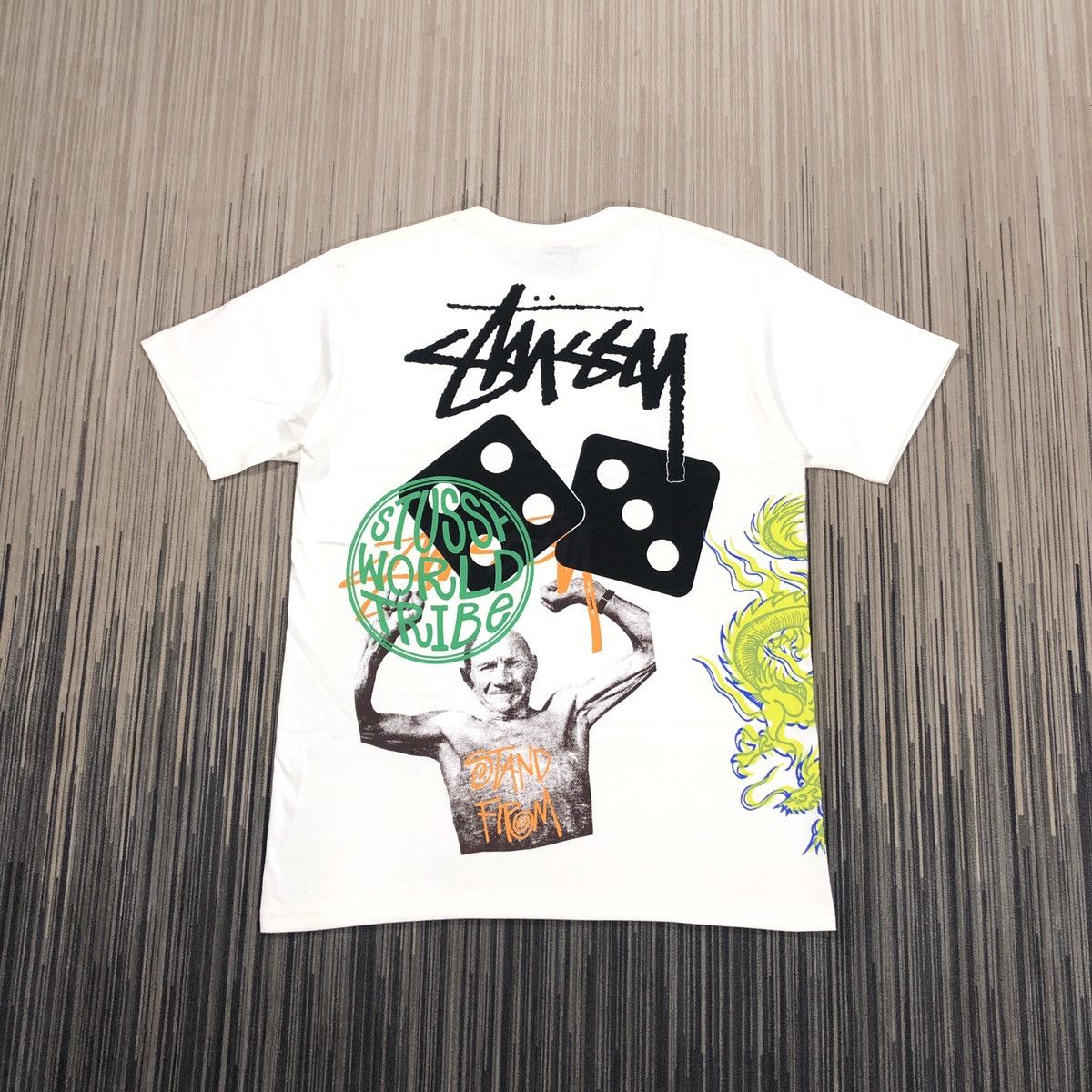 image of Stussy Strike Tee in Natural, Men's (Size XL)