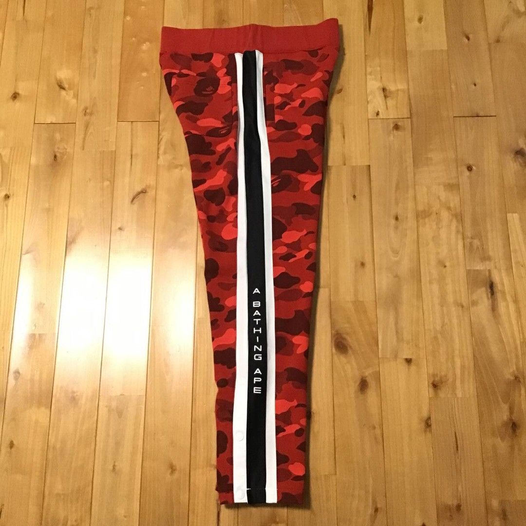 Bape BAPE Red camo sweat pants a bathing ape ★size M Size US 32 / EU 48 - 3 Thumbnail