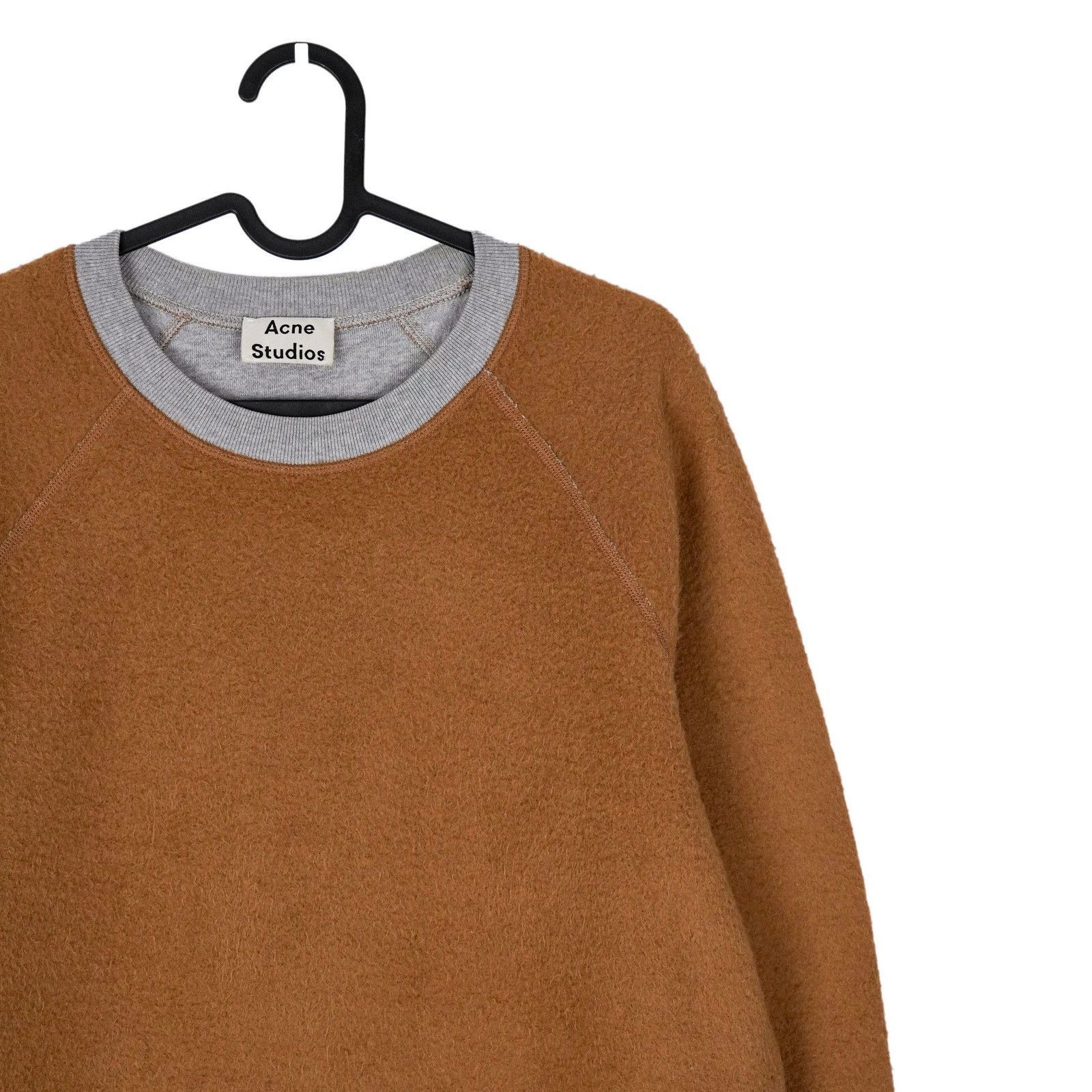 Acne Studios Acne Studios AW14 College Reverse Gray Wool Blend Sweatshirt Size US XS / EU 42 / 0 - 2 Thumbnail