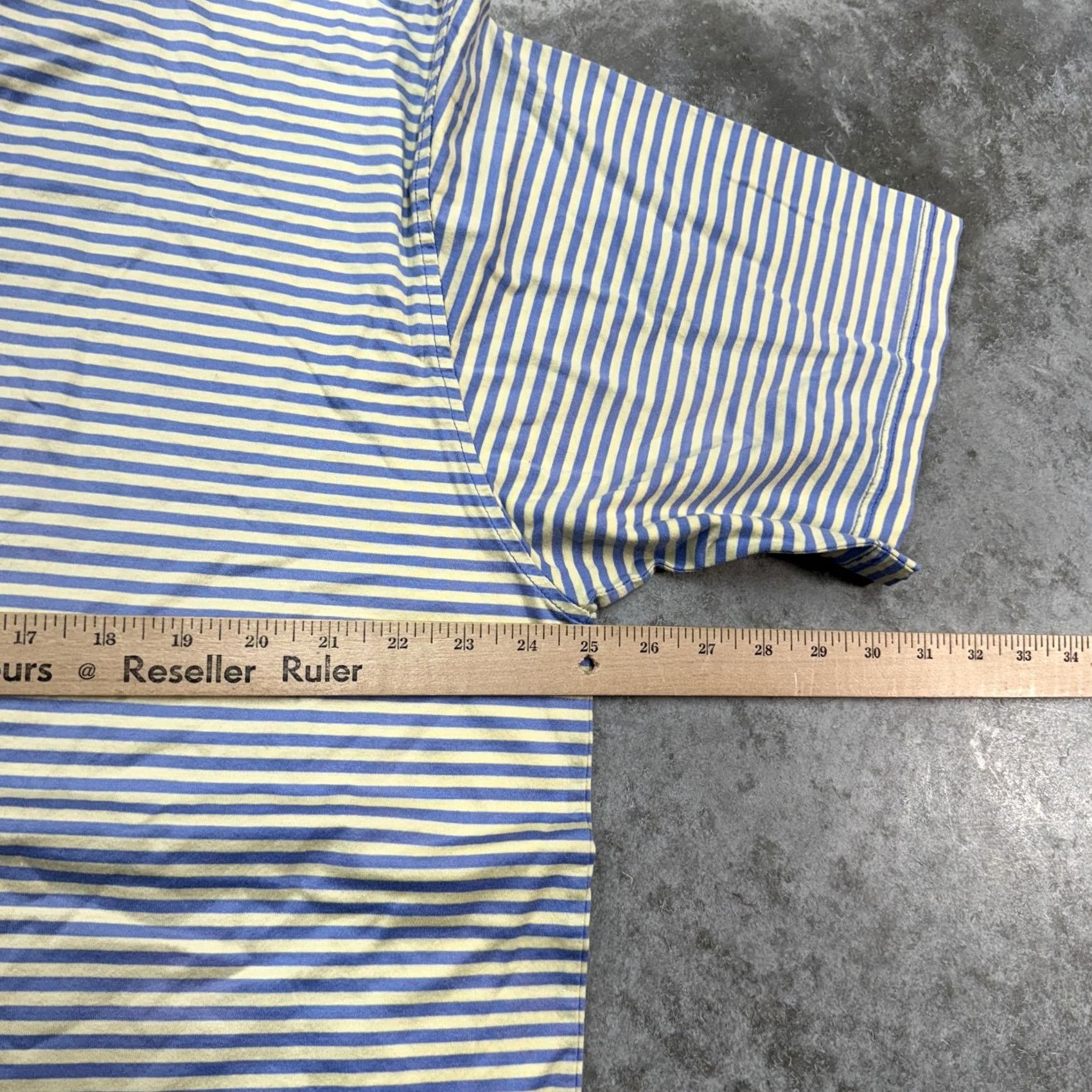 Peter Millar Peter Millar Polo Shirt Mens XL Striped Double Mercerized Golf blue yellow Polo Shirt Mens XL Striped Blue Yellow Size US XL / EU 56 / 4 - 7 Thumbnail