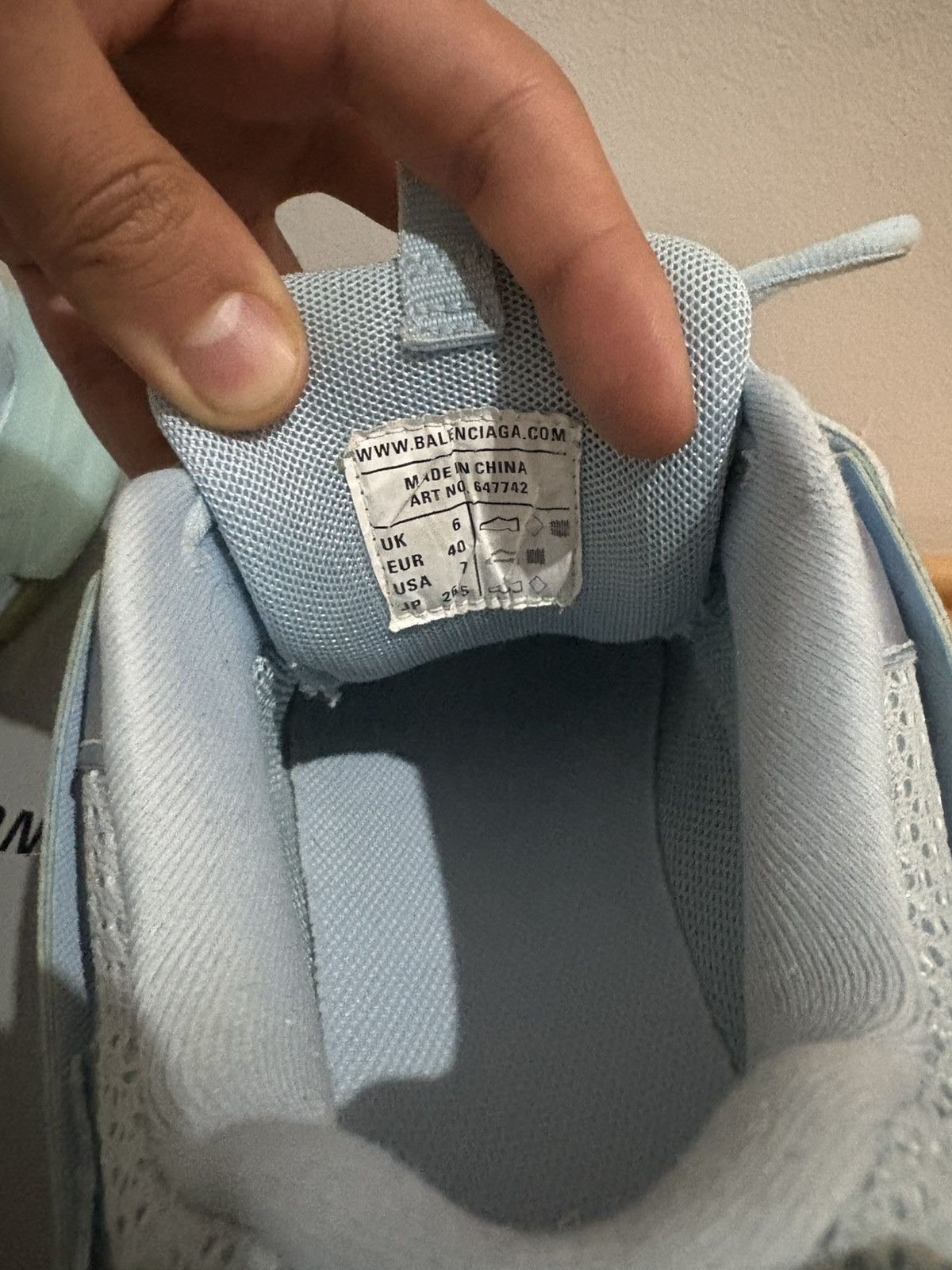 Balenciaga Balenciaga Track baby blue size 40 Size US 7 / EU 40 - 6 Thumbnail