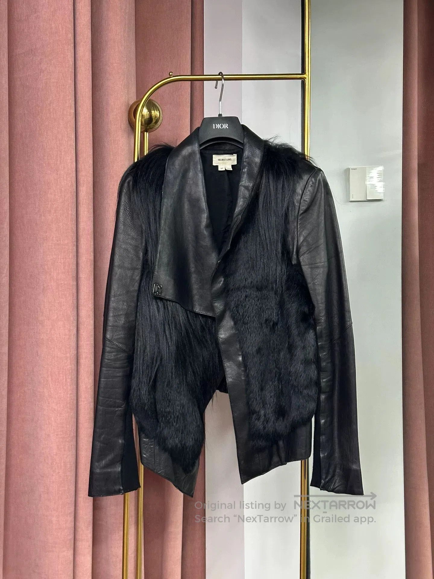 Helmut Lang Helmut Lang Black Fur Leather Coat. Size US M / EU 48-50 / 2 - 1 Thumbnail