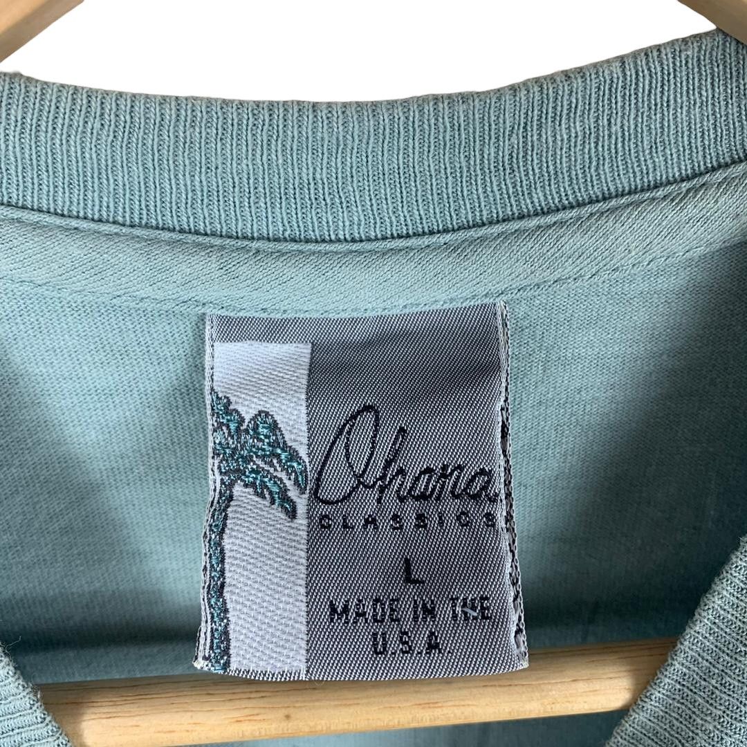 Other Vintage 90s Ohana Classics Surfing Wrap Around Graphic Tee Size US L / EU 52-54 / 3 - 3 Thumbnail