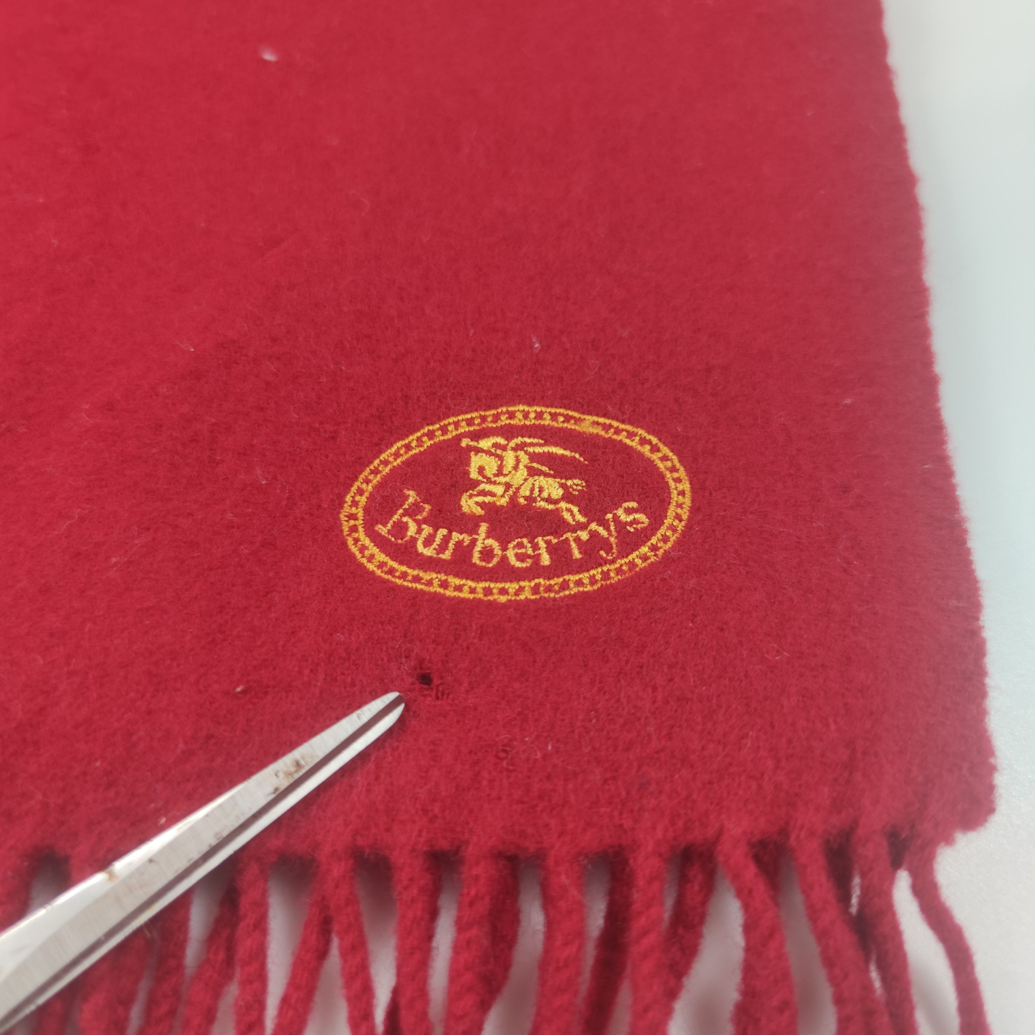 Vintage Burberry Scarf/Muffler/Wool S423 Size ONE SIZE - 4 Thumbnail