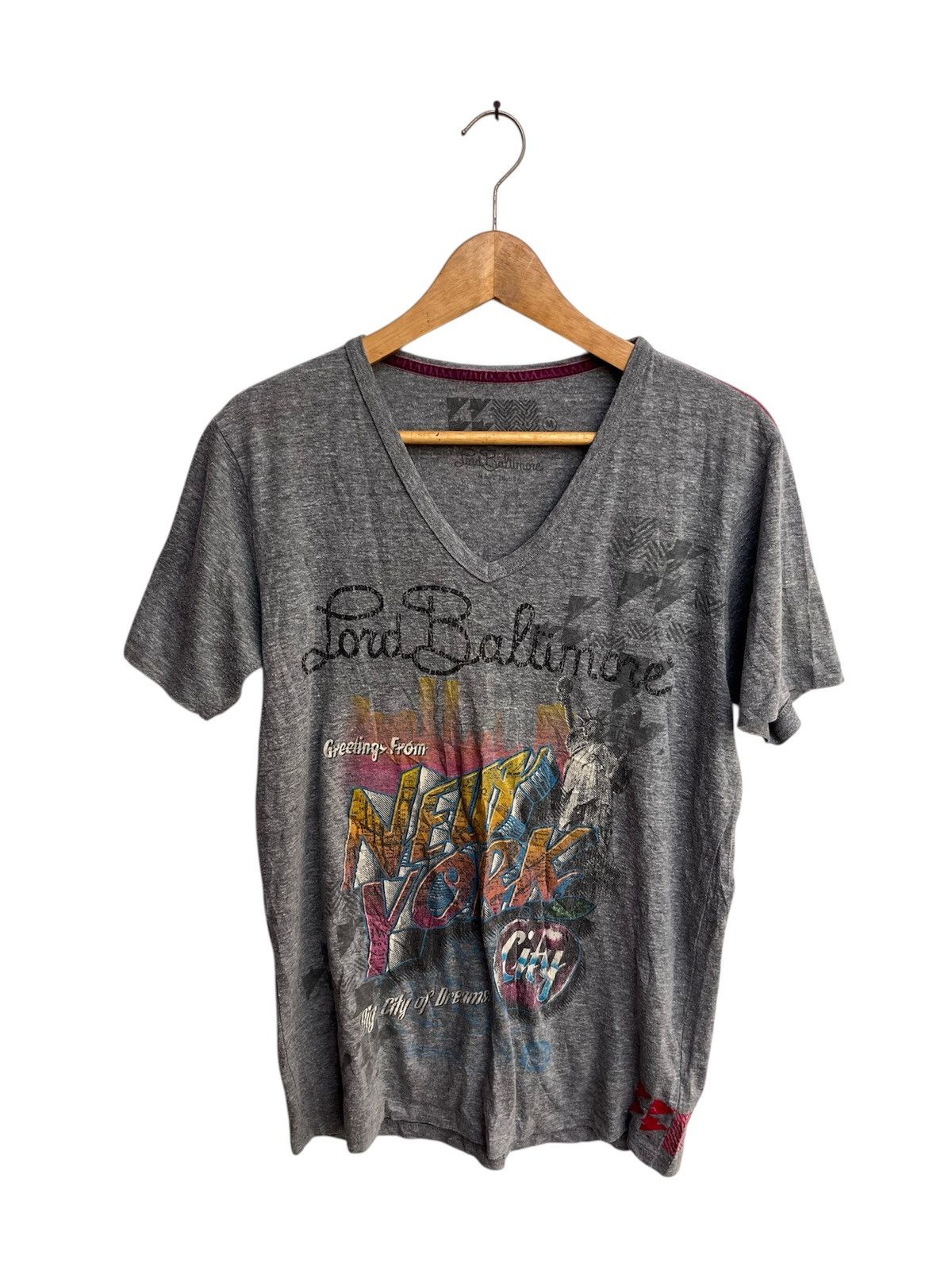 Japanese Brand STEAL! Lord Baltimore Newyork Tee Y2K Size US S / EU 44-46 / 1 - 1 Thumbnail