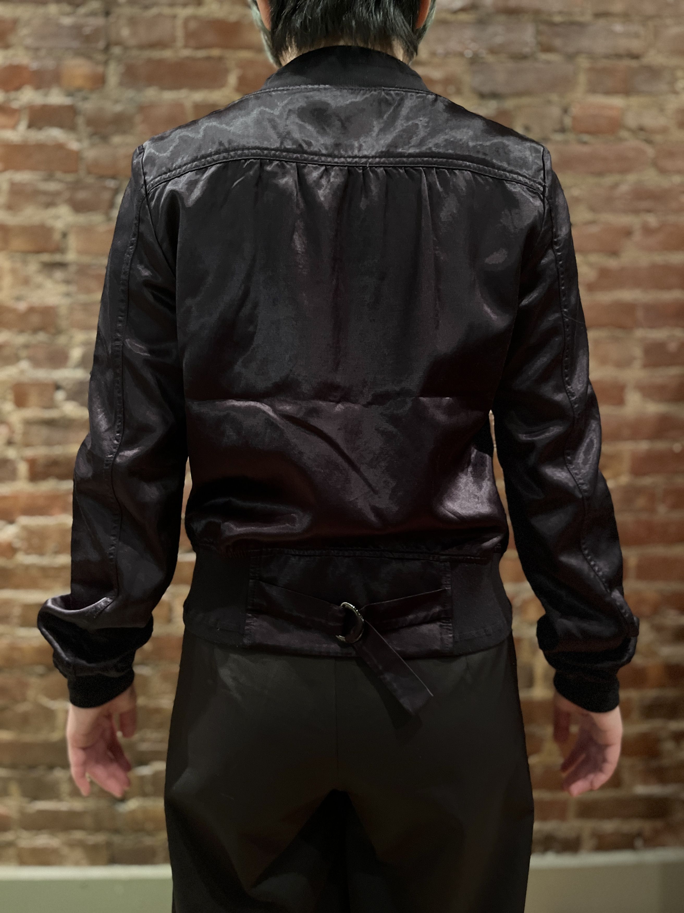 Hysteric Glamour Satin Bomber Jacket Side Zip Size ONE SIZE - 2 Thumbnail