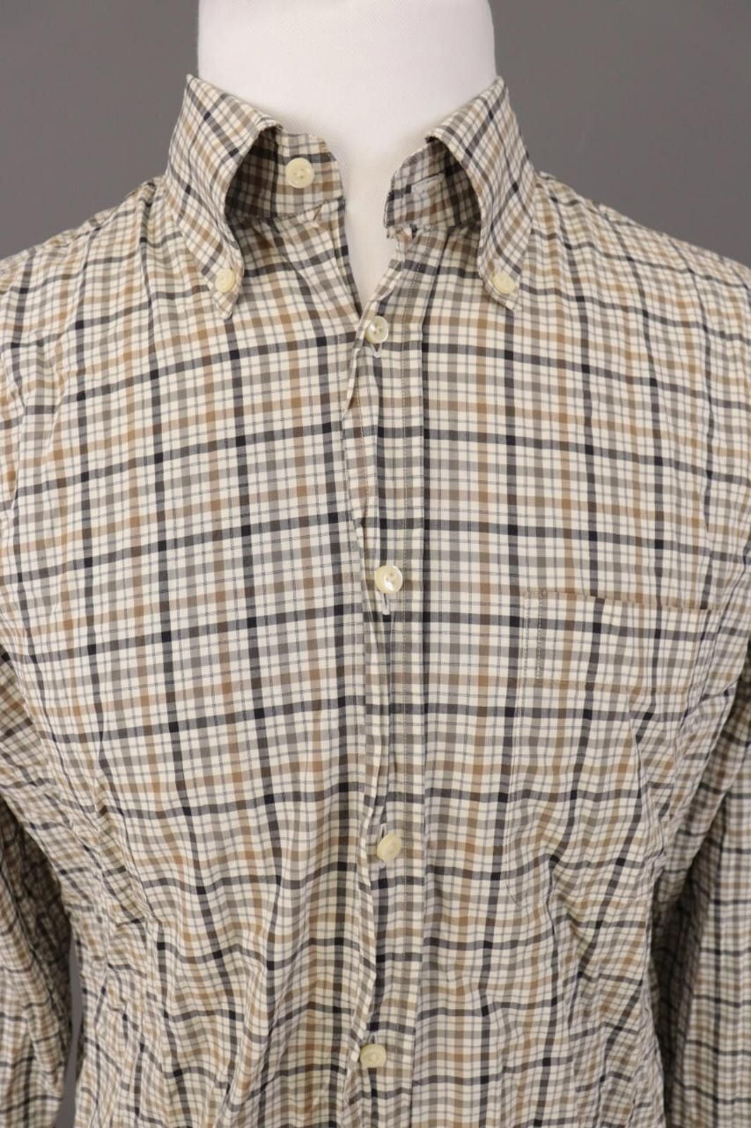 Designer Van Laack Royal Multicolor Check Button Down Shirt Size L Size US L / EU 52-54 / 3 - 7 Thumbnail