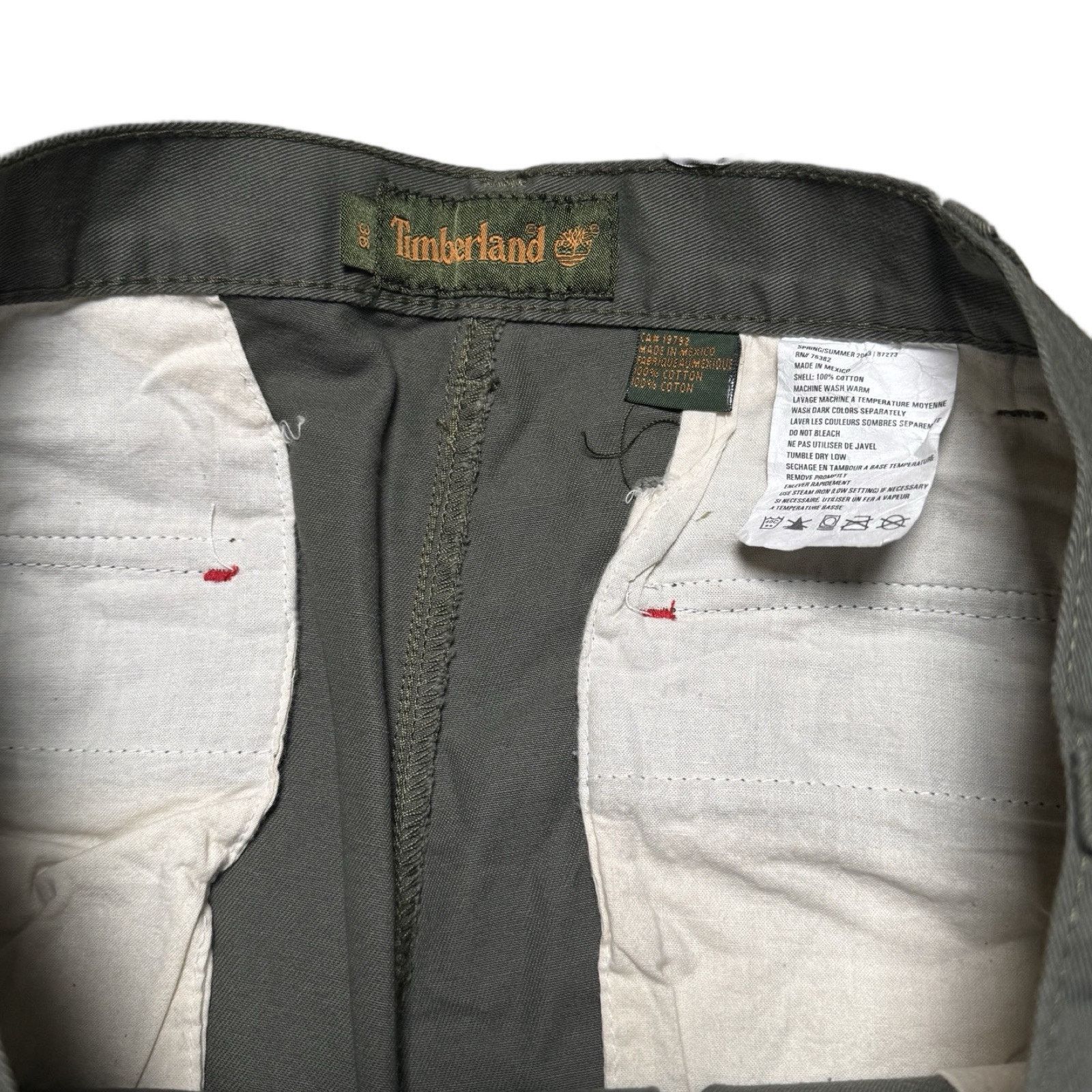Timberland Timberland Straight Twill Gray Wash Cargo Shorts Baggy 36 Size US 36 / EU 52 - 3 Thumbnail