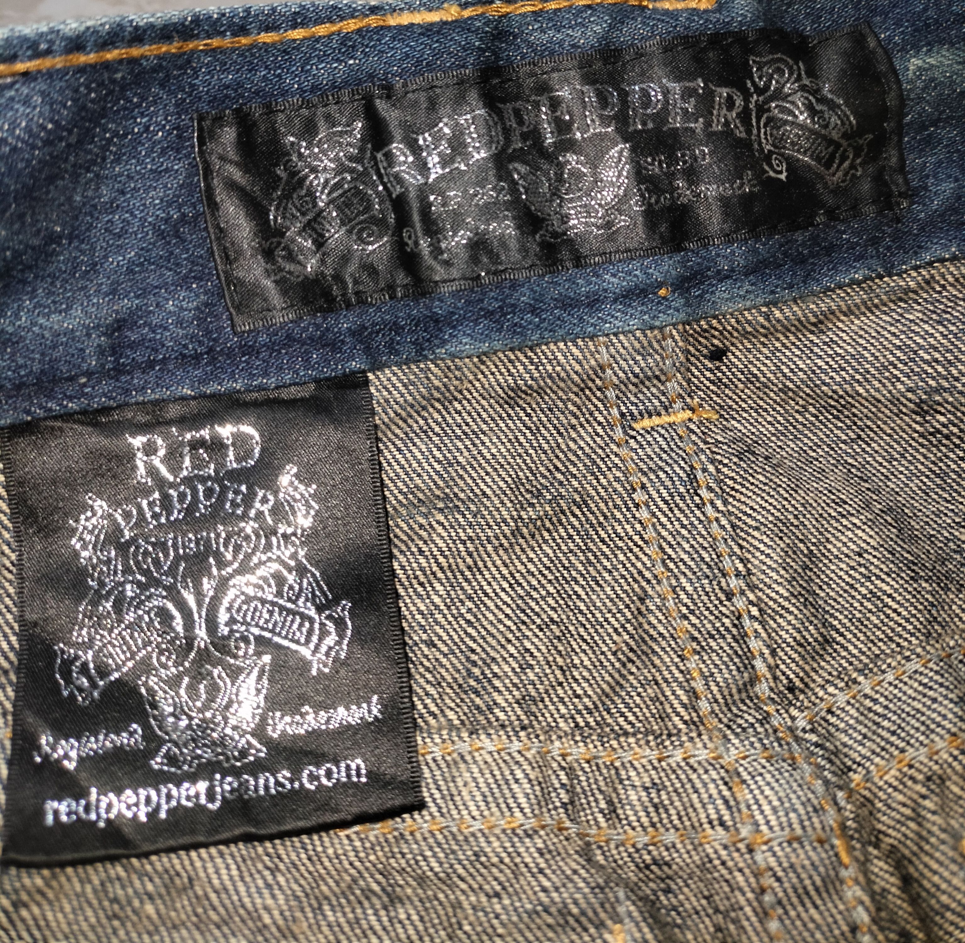 KMRii Red Pepper wash whisker Denim Size US 31 - 18 Thumbnail