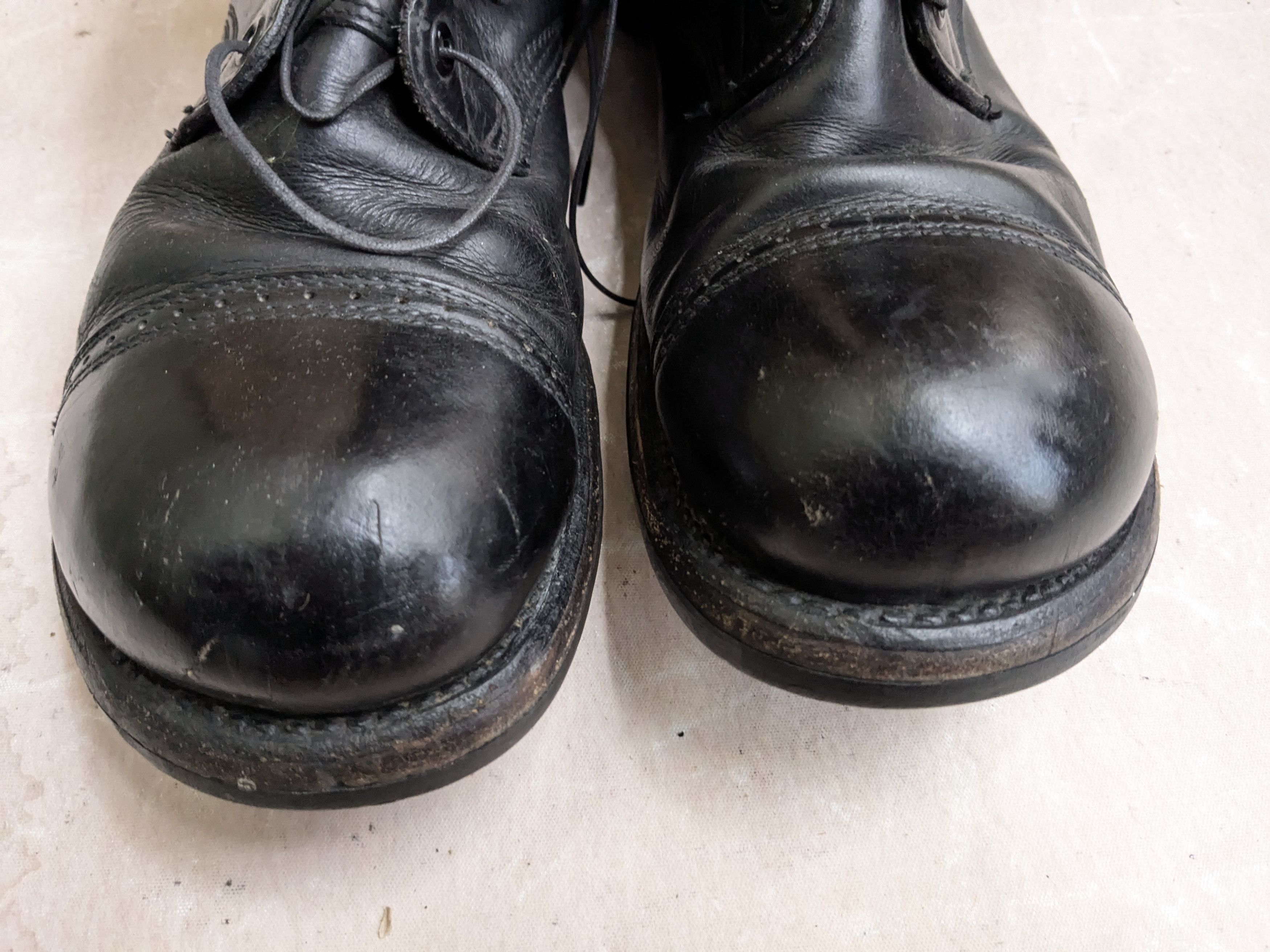 Genuine Leather Corcoran Combat Boots Black 10 D Leather USA Vintage Size US 10 / EU 43 - 4 Thumbnail