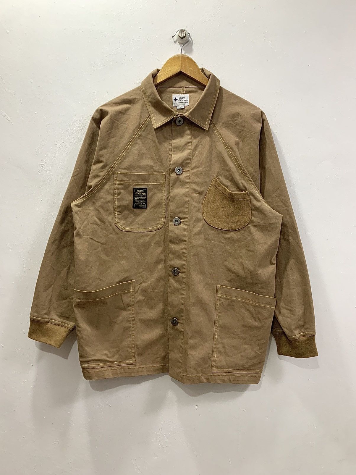 Japanese Brand GYM MASTER COVERALLS - WORKWEAR JACKET Size US XL / EU 56 / 4 - 1 Thumbnail