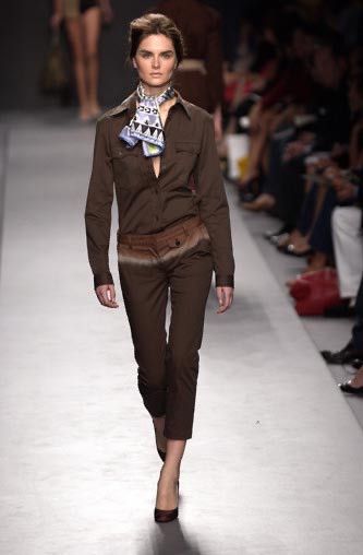 Prada SS 2004 Prada Cropped Ombre Bleached Trosuers Pants Capri Size 32" / US 10 / IT 46 - 1 Thumbnail