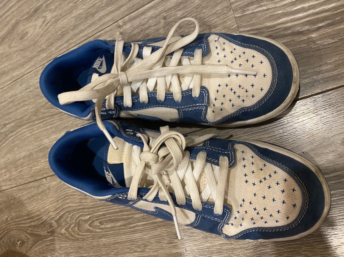 Nike Blue denim lows Size US 9.5 / IT 39.5 - 5 Thumbnail
