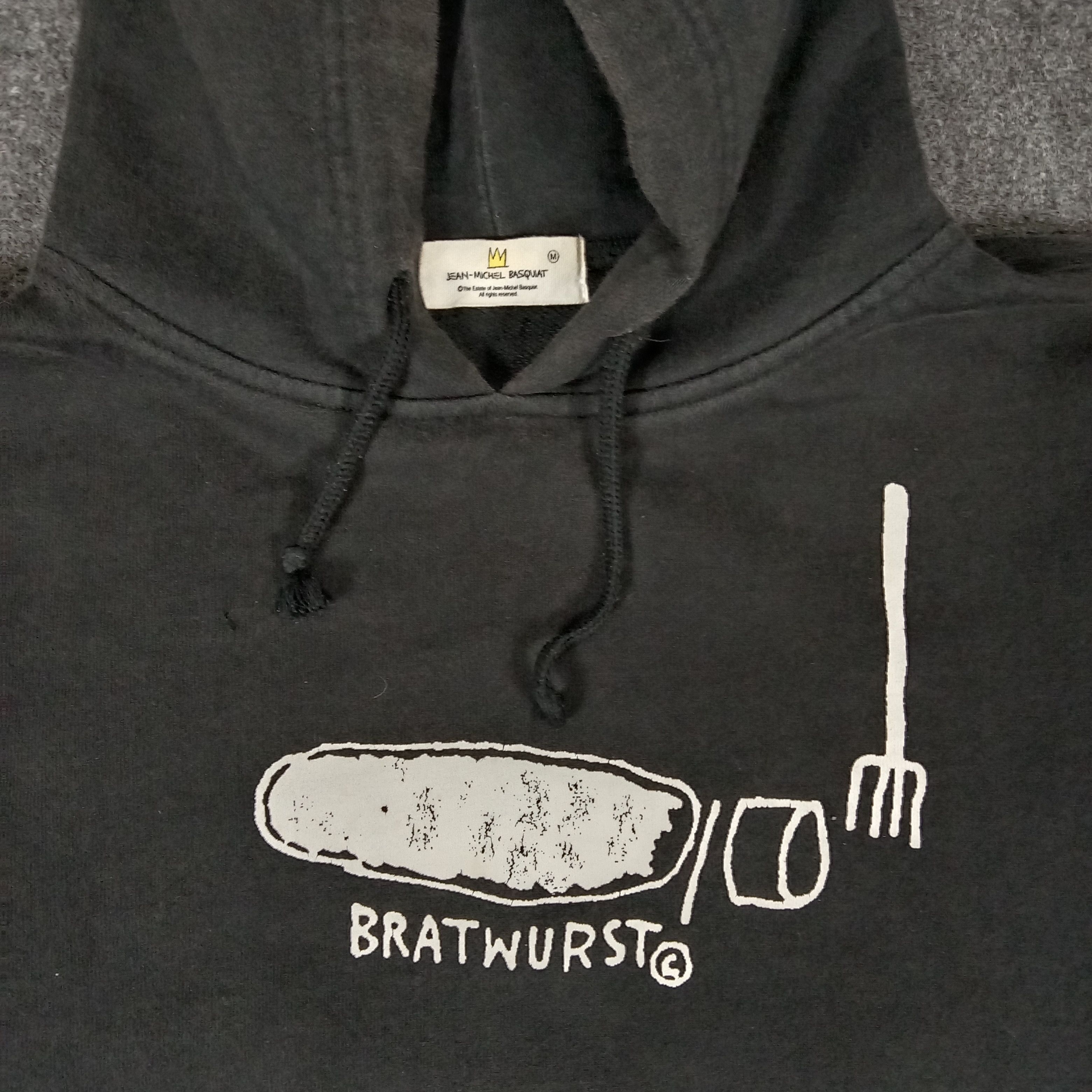Jean-Michel Basquiat × Vintage Jean Michael Basquiat American Art Bratwurst Hoodies Size US M / EU 48-50 / 2 - 3 Thumbnail