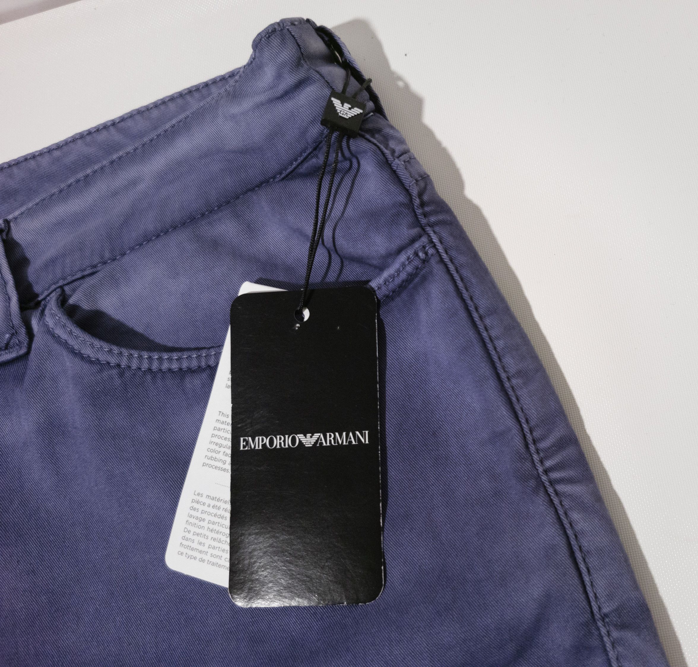 Emporio Armani MSRP~250€ Thin Cotton Pants Slim Straight J85 class. elegant Size 34" / US 12 / IT 48 - 11 Thumbnail