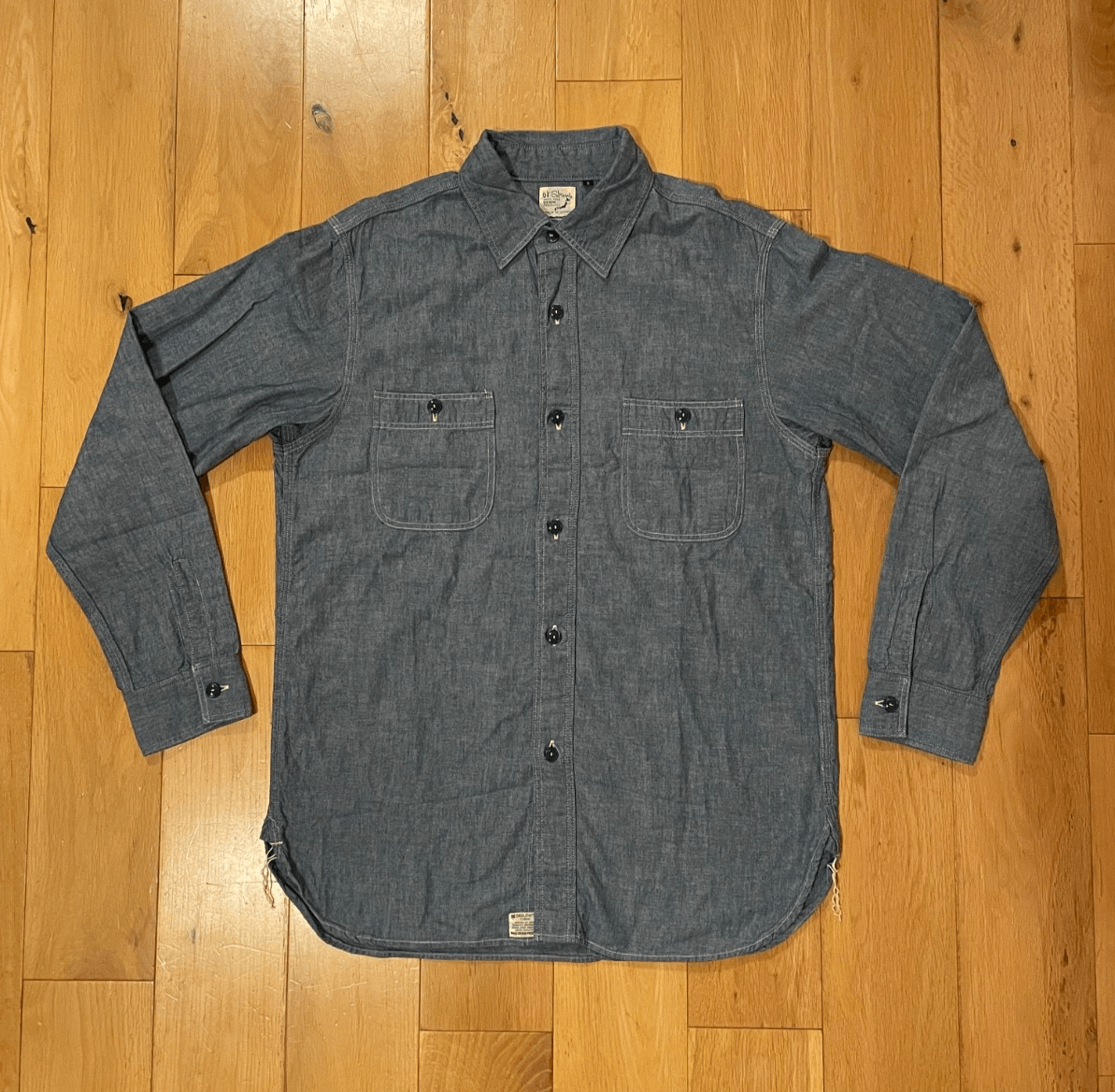 Orslow orSlow Chambray Work Shirt Size 2 Standard Fit Size US S / EU 44-46 / 1 - 1 Thumbnail