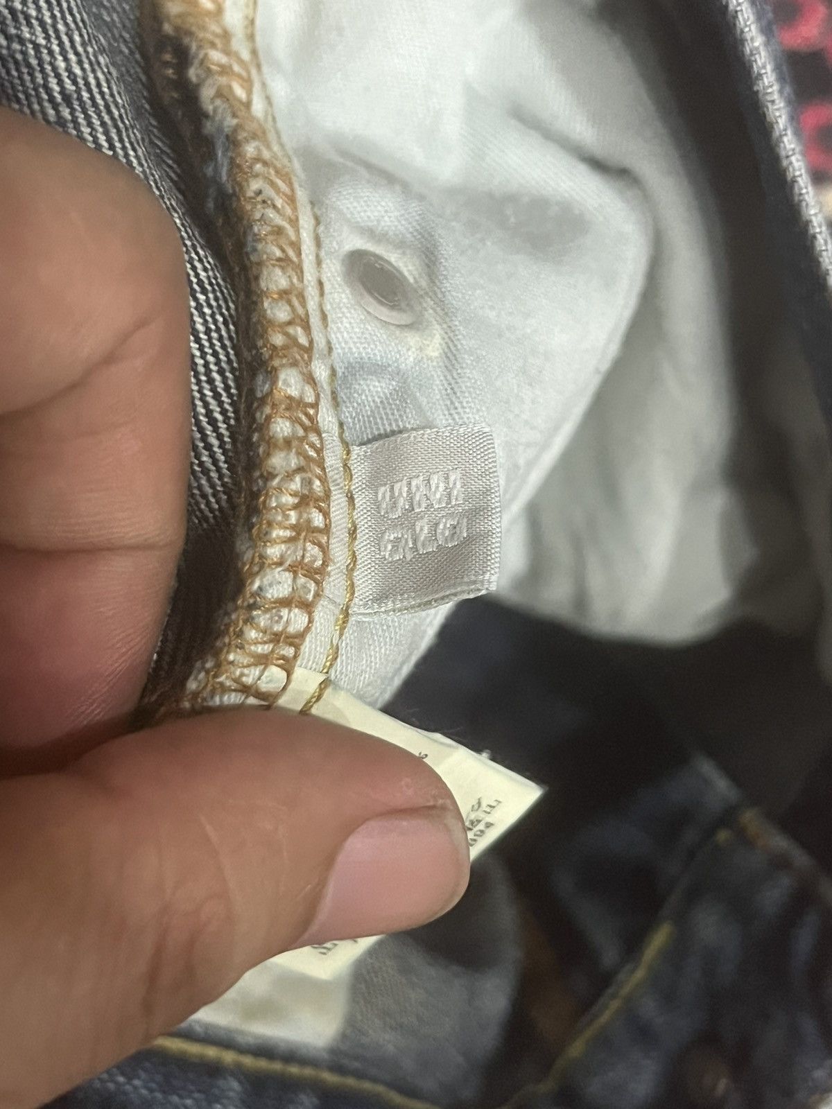 Undercover × Uniqlo Vintage Uniqlo B002 Dark Blue Ripped Hem Flare Jeans Size US 36 / EU 52 - 18 Thumbnail